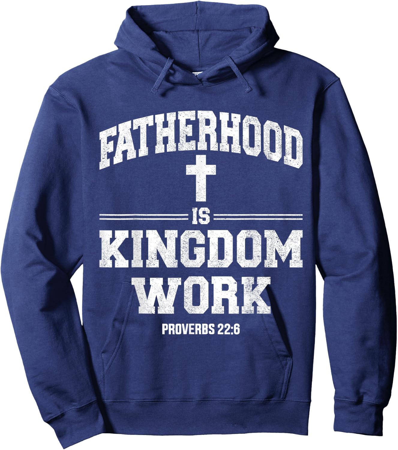 Fatherhood is Kingdom Work Hoodie - Hoodie | Navy