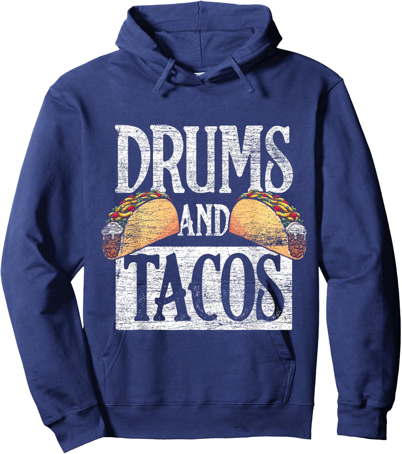 Tacos Cinco De Mayo Music Drummer Drums Hoodie - Hoodie | Navy