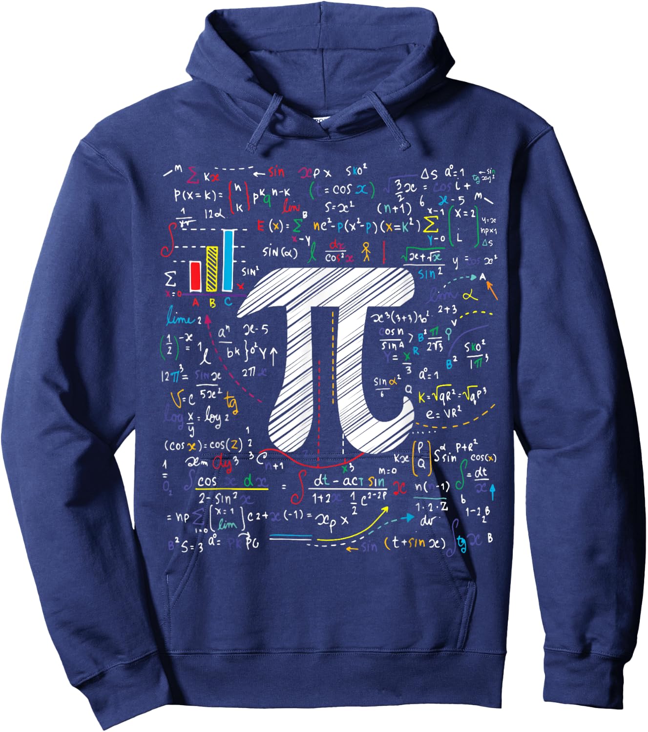 Pi Day Math Equation Math Teacher Student Geek Gifts Women Girls Kids Hoodie - Hoodie | Navy