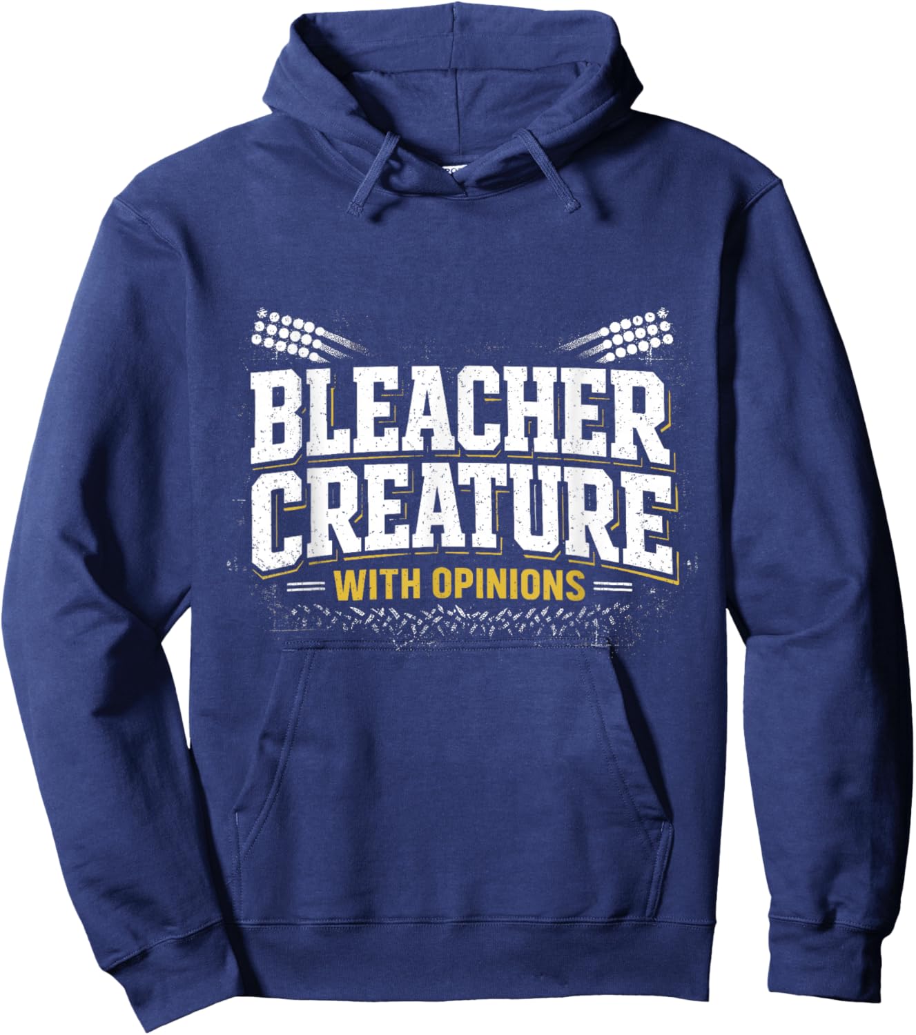 Bleacher Creature with Opinions Sports Fan Stadium Youth Kid Hoodie - Hoodie | Navy
