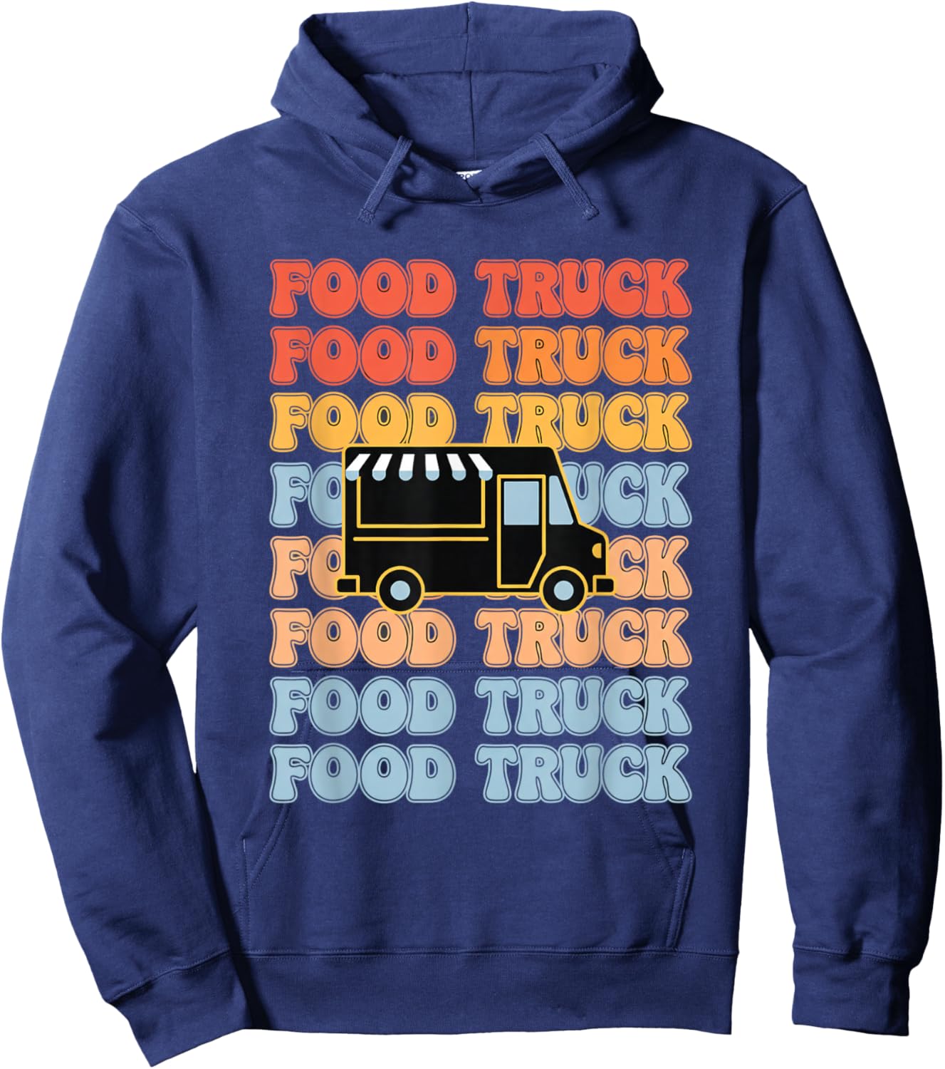 Food Truck Big Machines & Trucks Food Truck Kids Hoodie - Hoodie | Navy