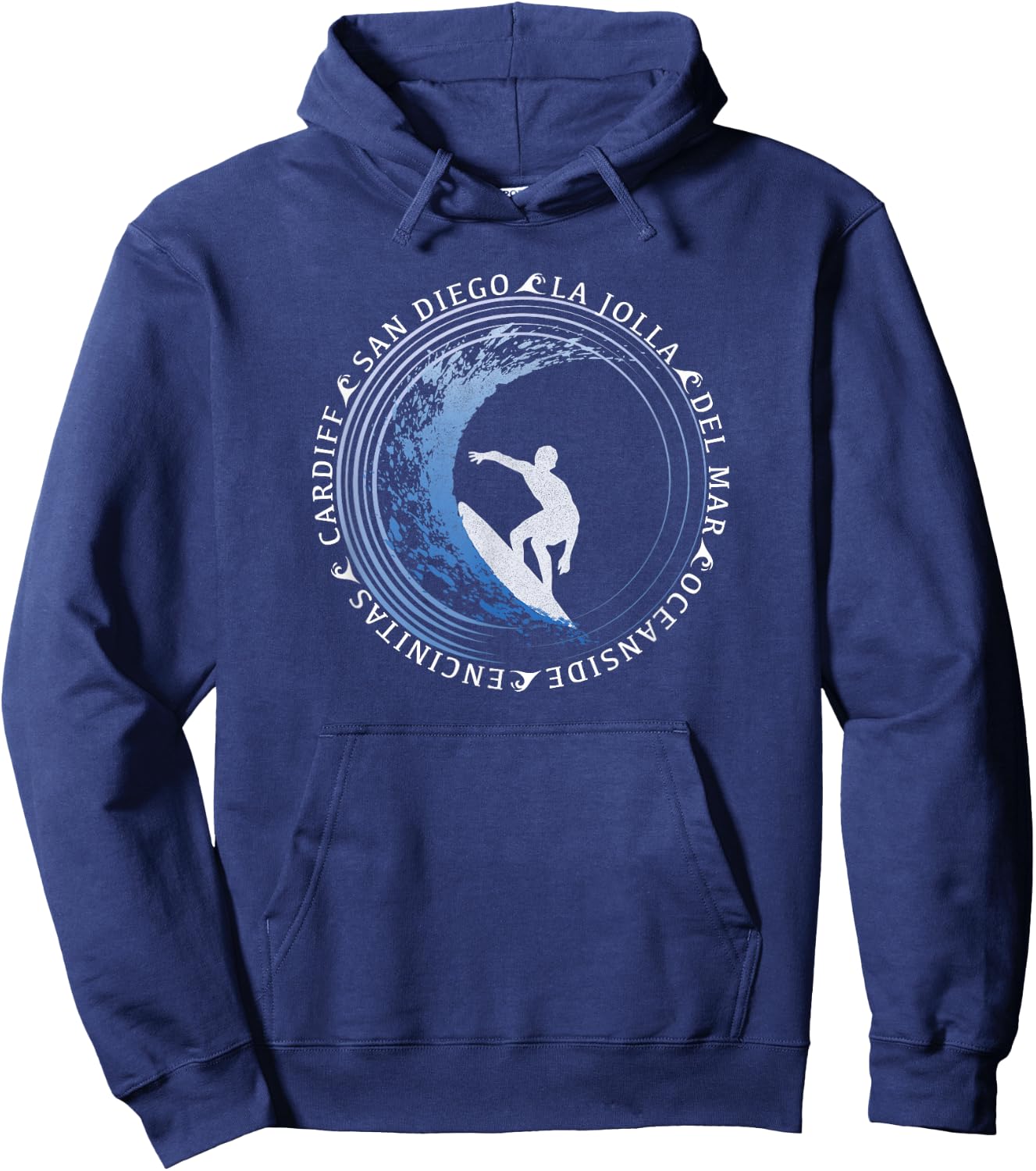 San Diego Surf / San Diego Beach Gift Hoodie - Hoodie | Navy