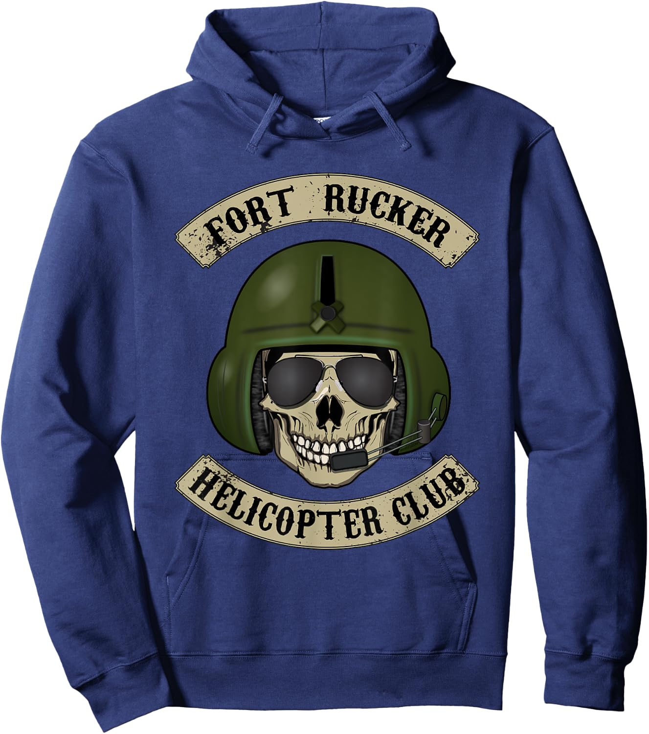 Fort Rucker Helicopter Club T shirt Pilot, Crew Chief Hoodie - Hoodie | Navy