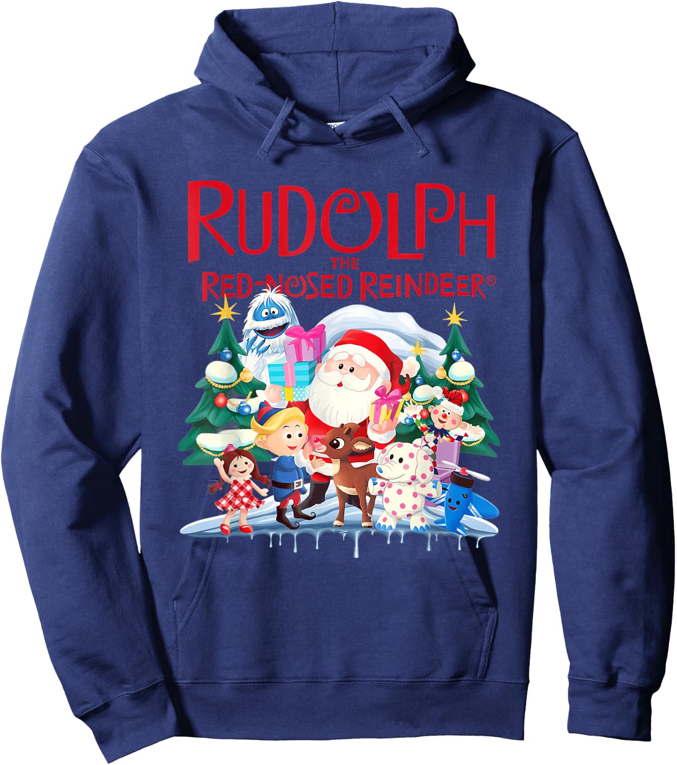 Cute Rudolph The Red Nosed Reindeer Christmas Special Xmas Hoodie - Hoodie | Navy