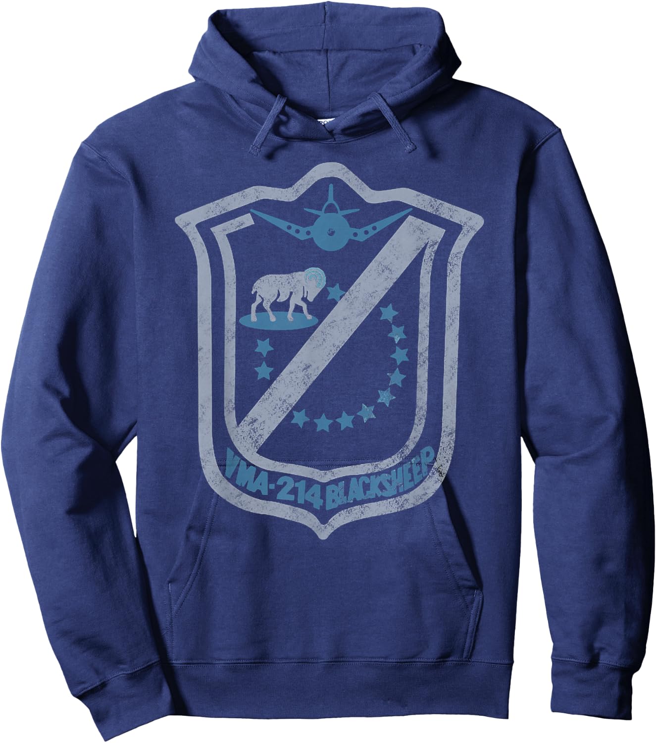 Black Sheep Squadron VMF 214 Hoodie - Hoodie | Navy