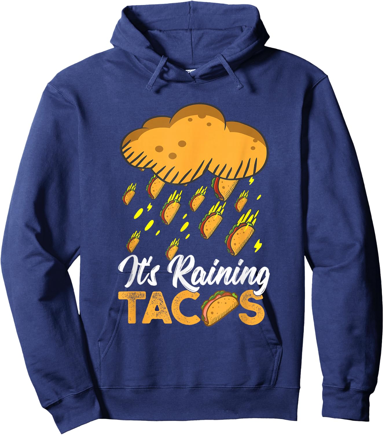 It's Raining Tacos Funny Taco Kids Girls Boys Gift Hoodie - Hoodie | Navy