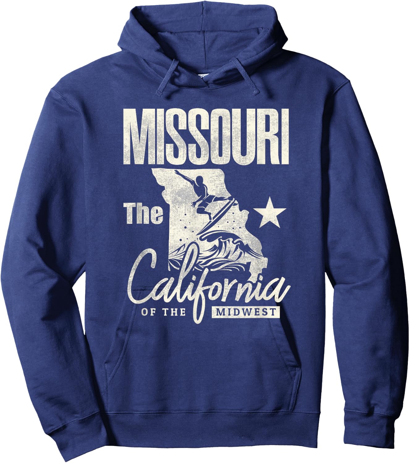 Funny State of Missouri The California of The Midwest Shirt Hoodie - Hoodie | Navy