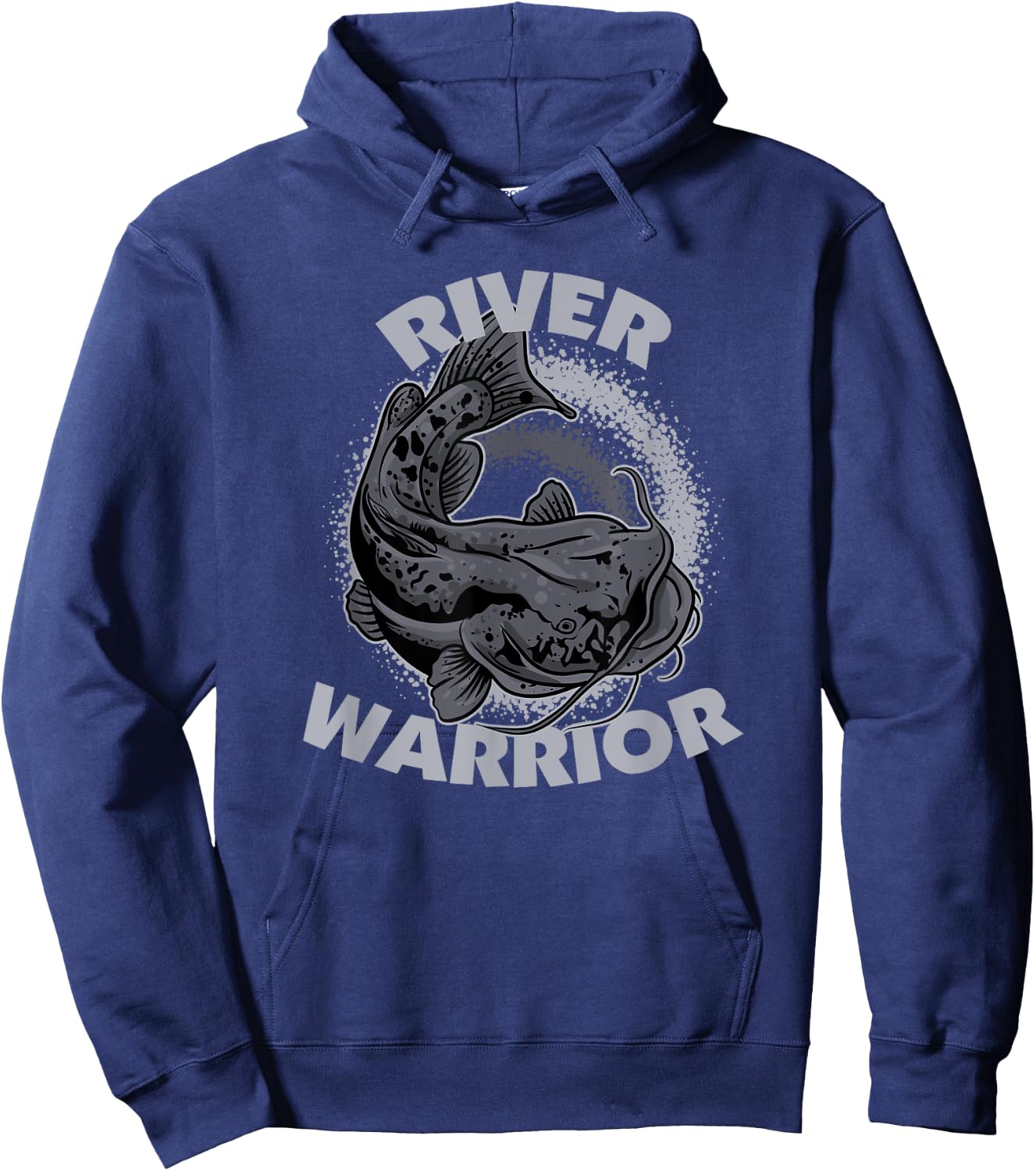 River Warrior Flathead Catfish Hoodie - Hoodie | Navy