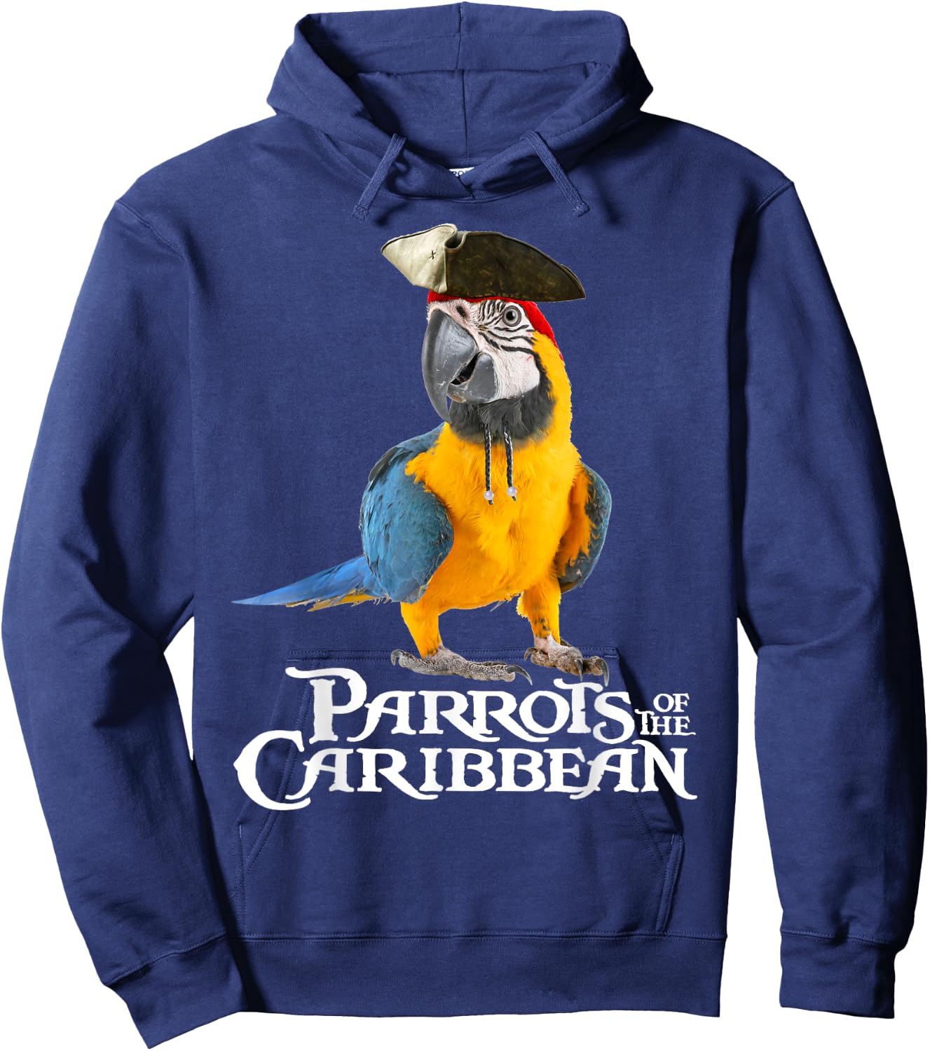 Parrots Of The Caribbean Bird Pirates Halloween Costume Gift Hoodie - Hoodie | Navy