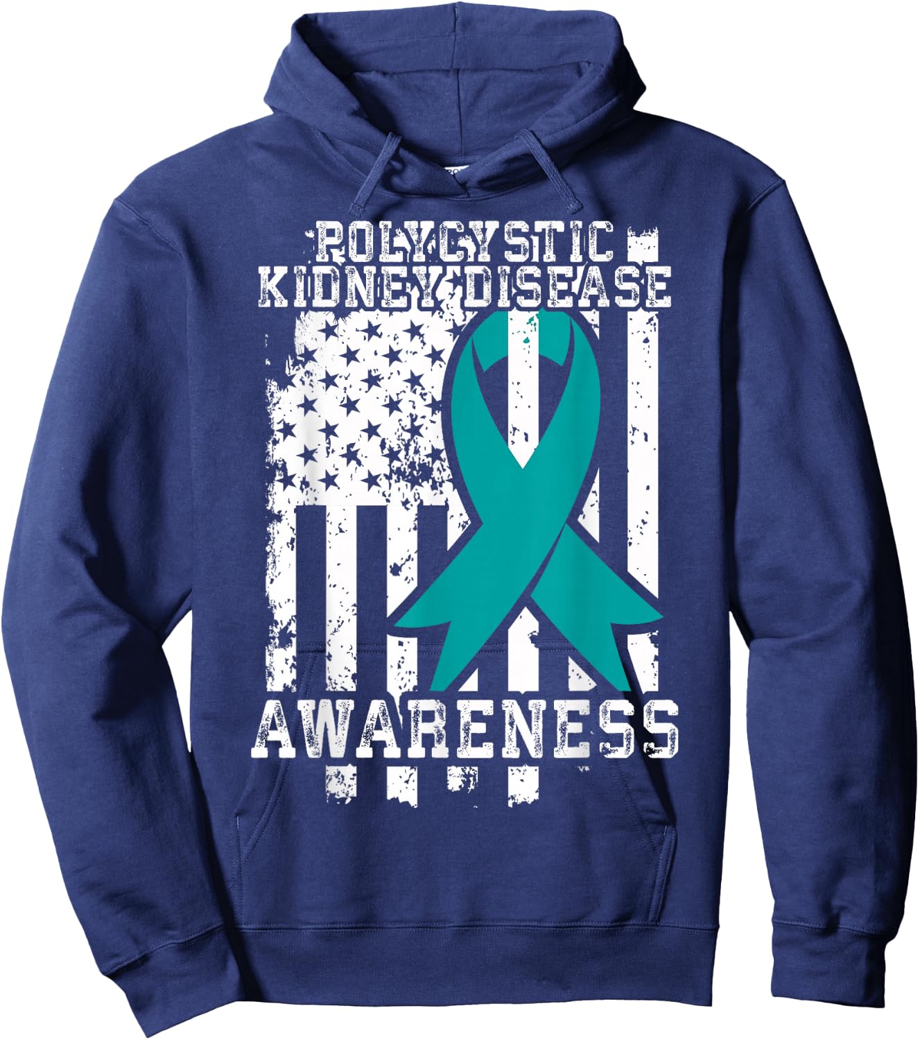 PKD Polycystic Kidney Syndrome Awareness Hoodie - Hoodie | Navy