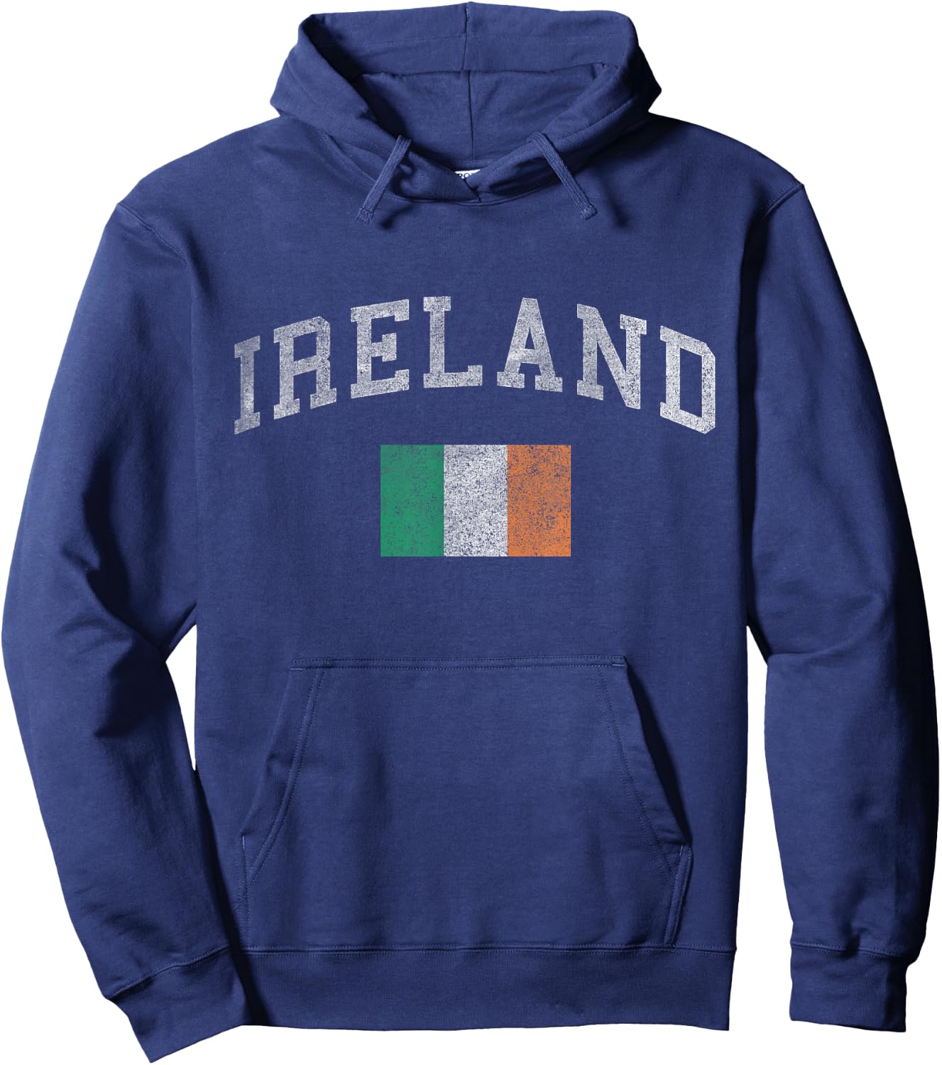 Retro Ireland Flag Hoodie - Hoodie | Navy