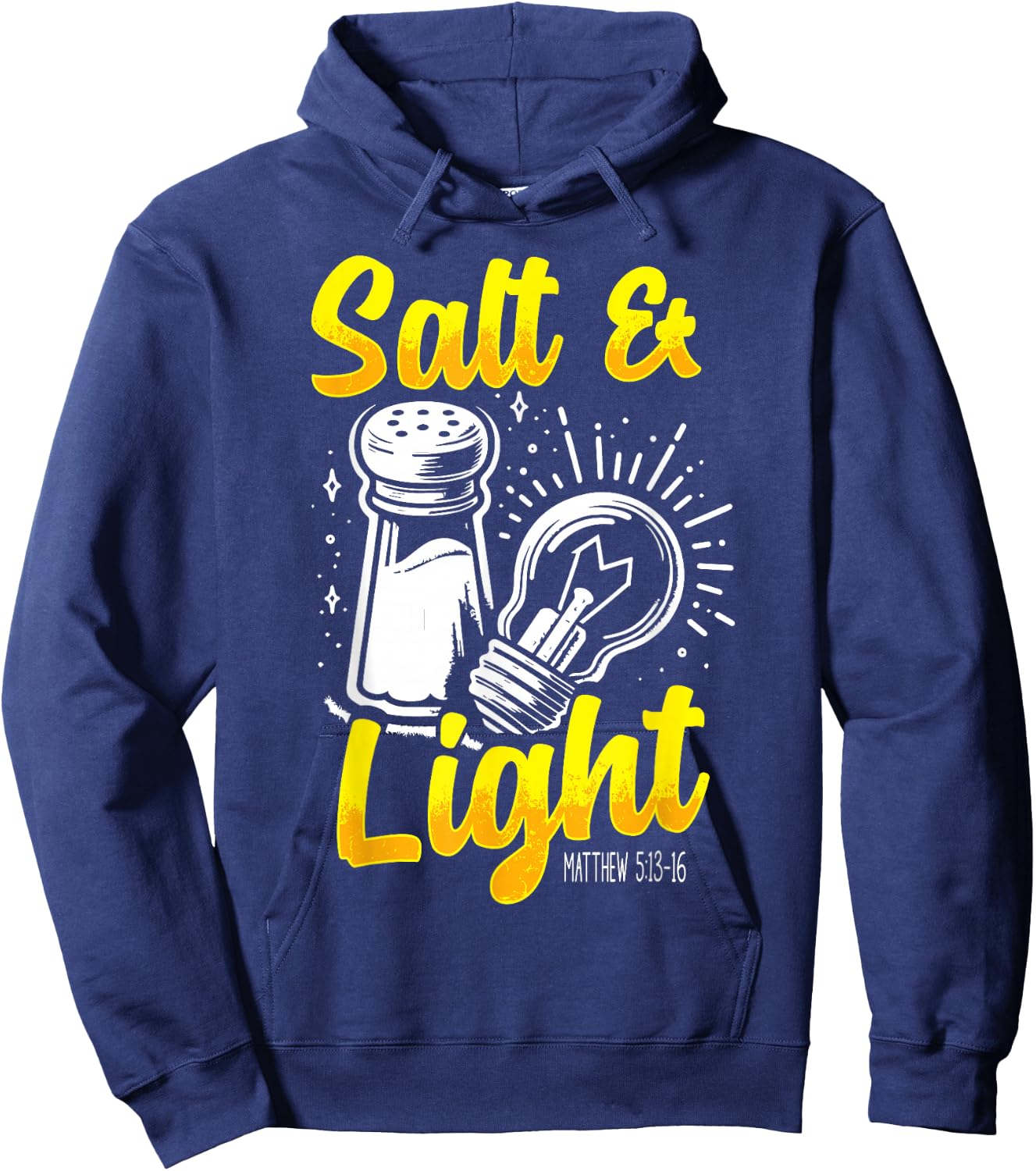 Salt & Light Bible Verse Matthew 5:13-16 Christian Value Hoodie - Hoodie | Navy