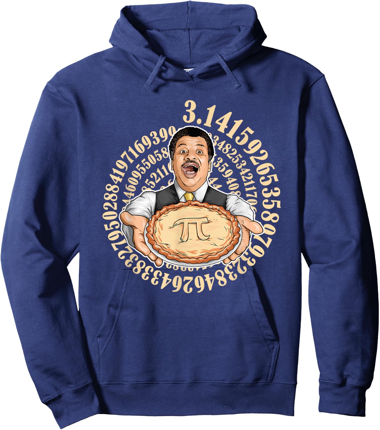 Neil deGrasse Tyson Pi Day Hoodie - Hoodie | Navy