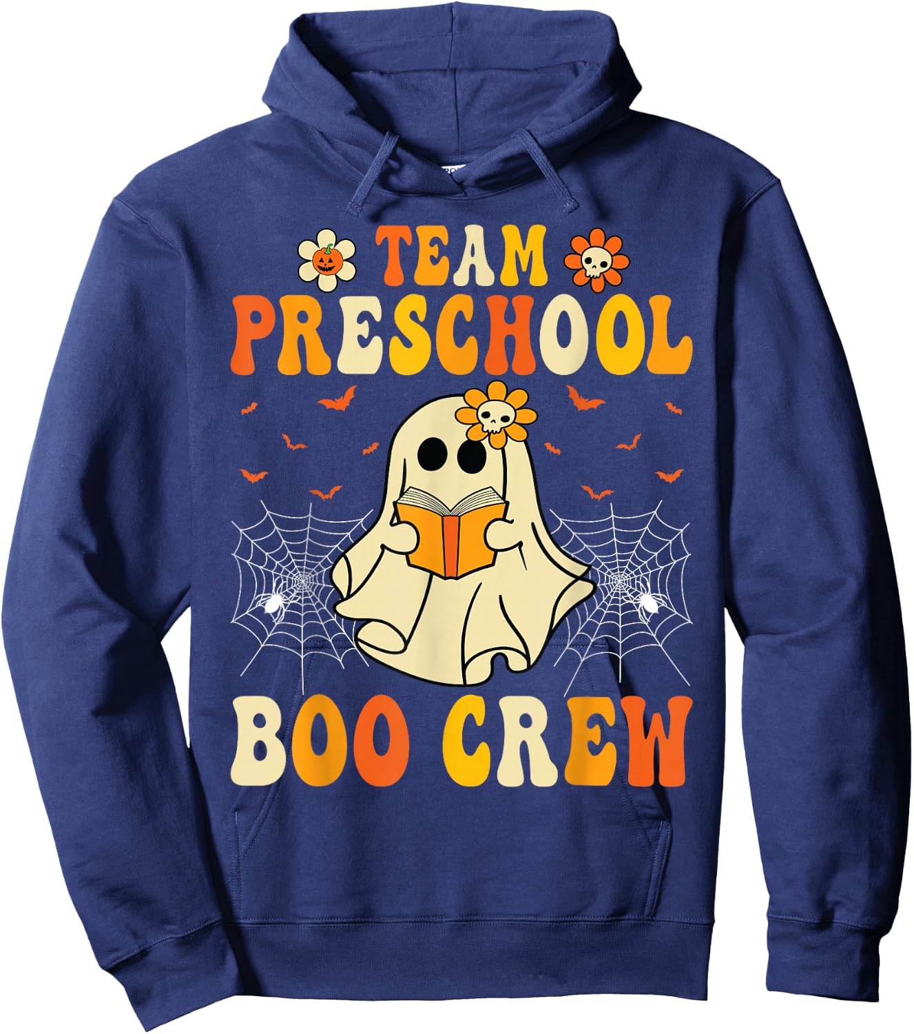 Funny Halloween Ghost Team Preschool Boo Crew Group Hoodie - Hoodie | Navy
