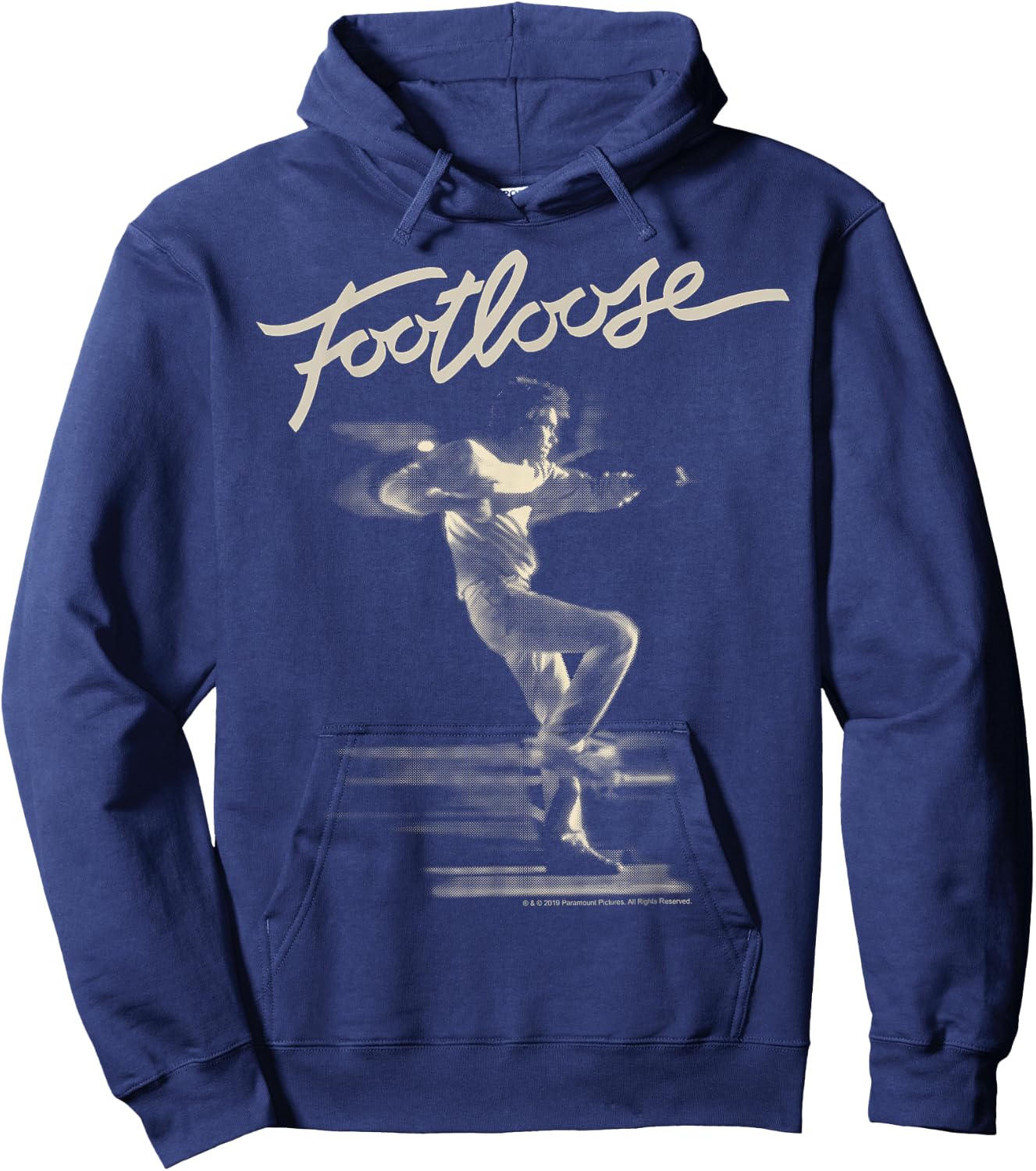 Footloose Two Tone Title Logo Portrait Hoodie - Hoodie | Navy