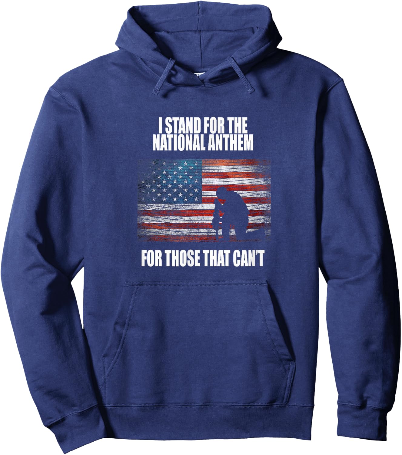 I Stand For The Anthem T shirt For Those That Can't Hoodie - Hoodie | Navy