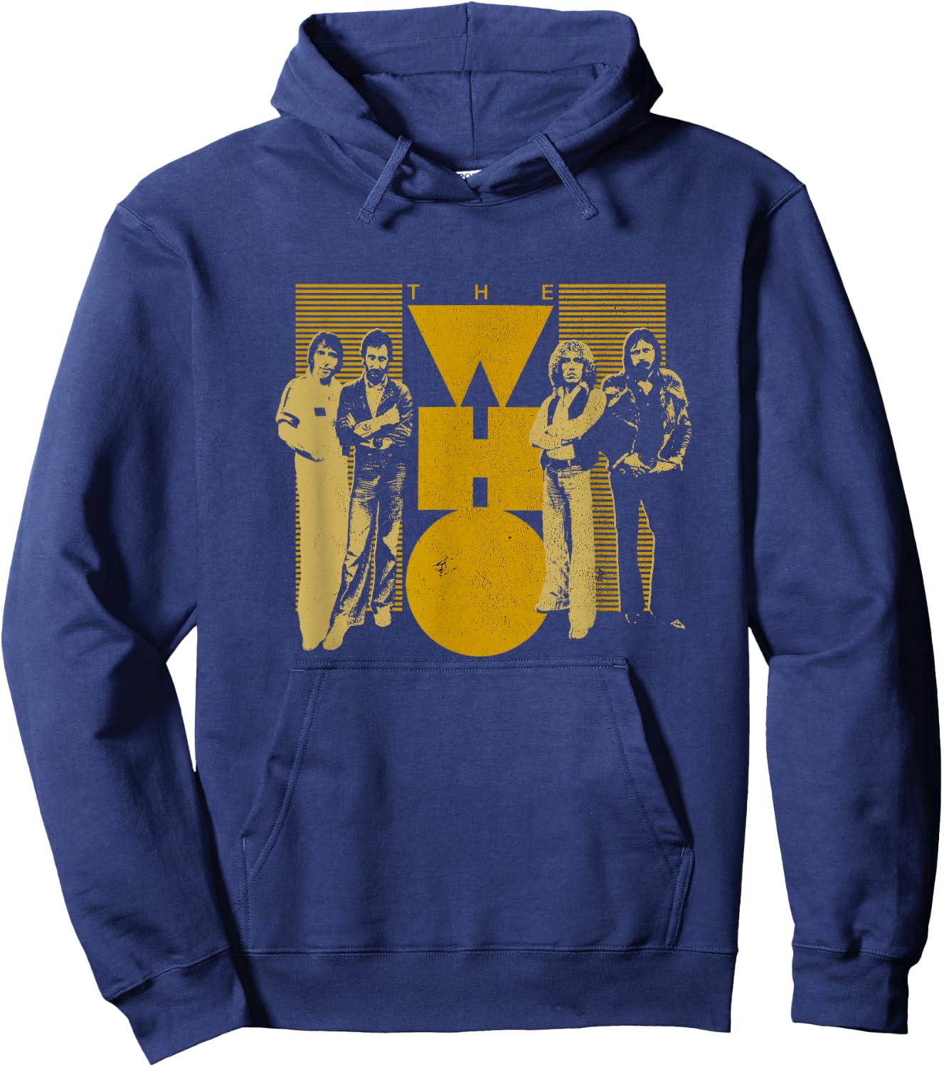The Who Official Yellow 75 Hoodie - Hoodie | Navy