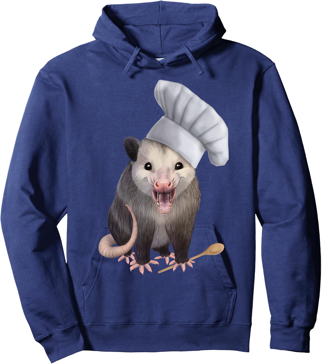 Chef Opossum - cute possum in a chefs hat Hoodie - Hoodie | Navy