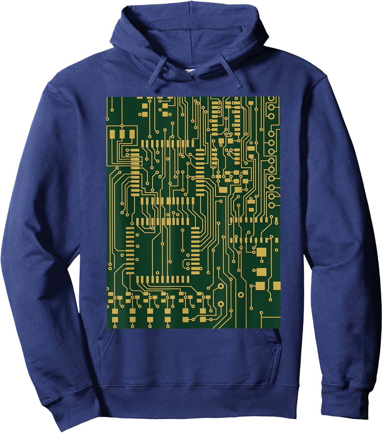 Computer Circuit Board - Electronics Tech T Shirt Hoodie - Hoodie | Navy