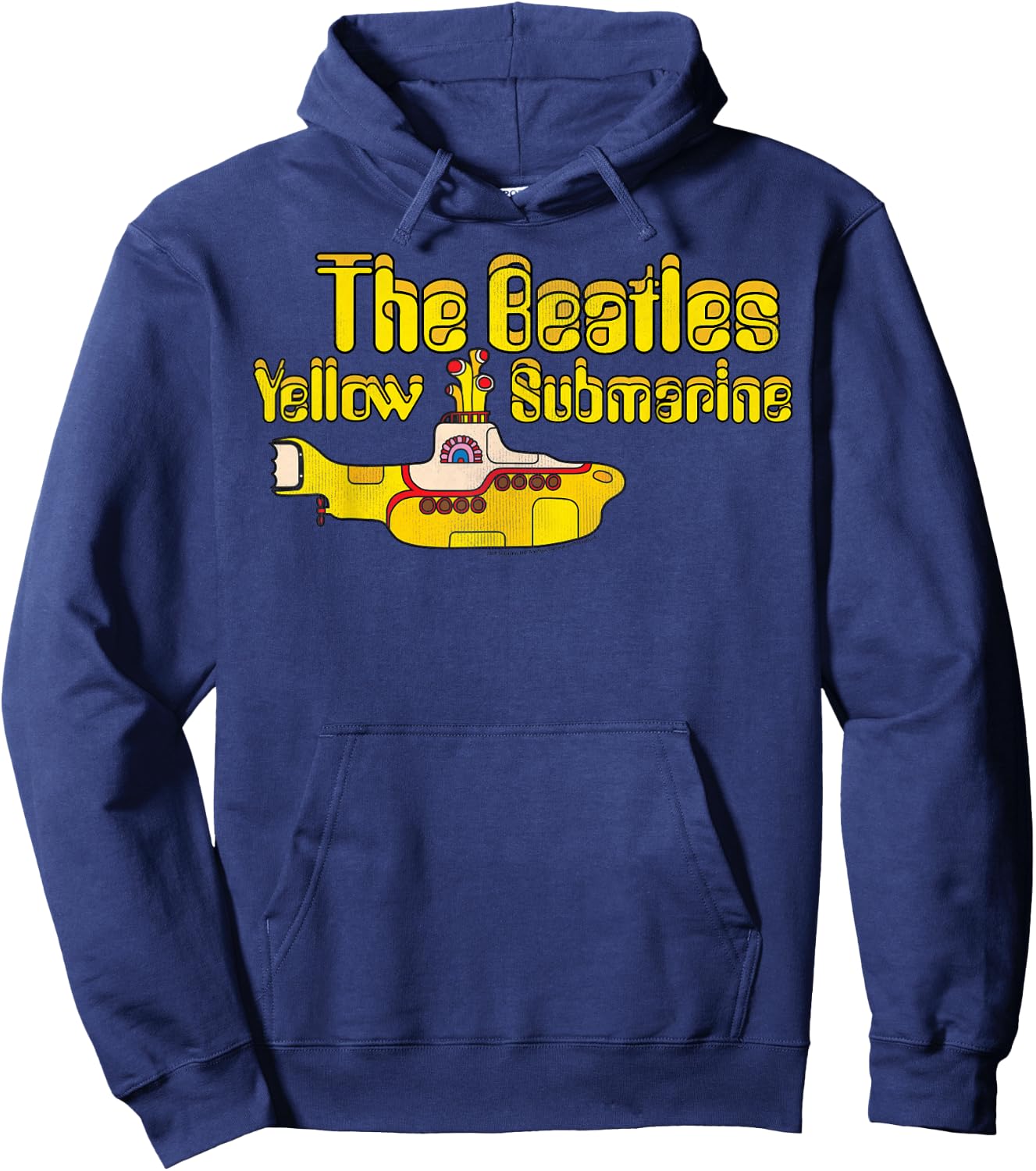 The Beatles Yellow Submarine Logo Hoodie - Hoodie | Navy
