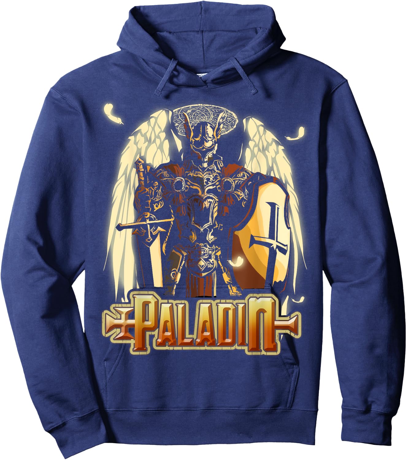 Paladin Fantasy D20 Roleplaying Tabletop RPG Gamer Graphic Hoodie - Hoodie | Navy