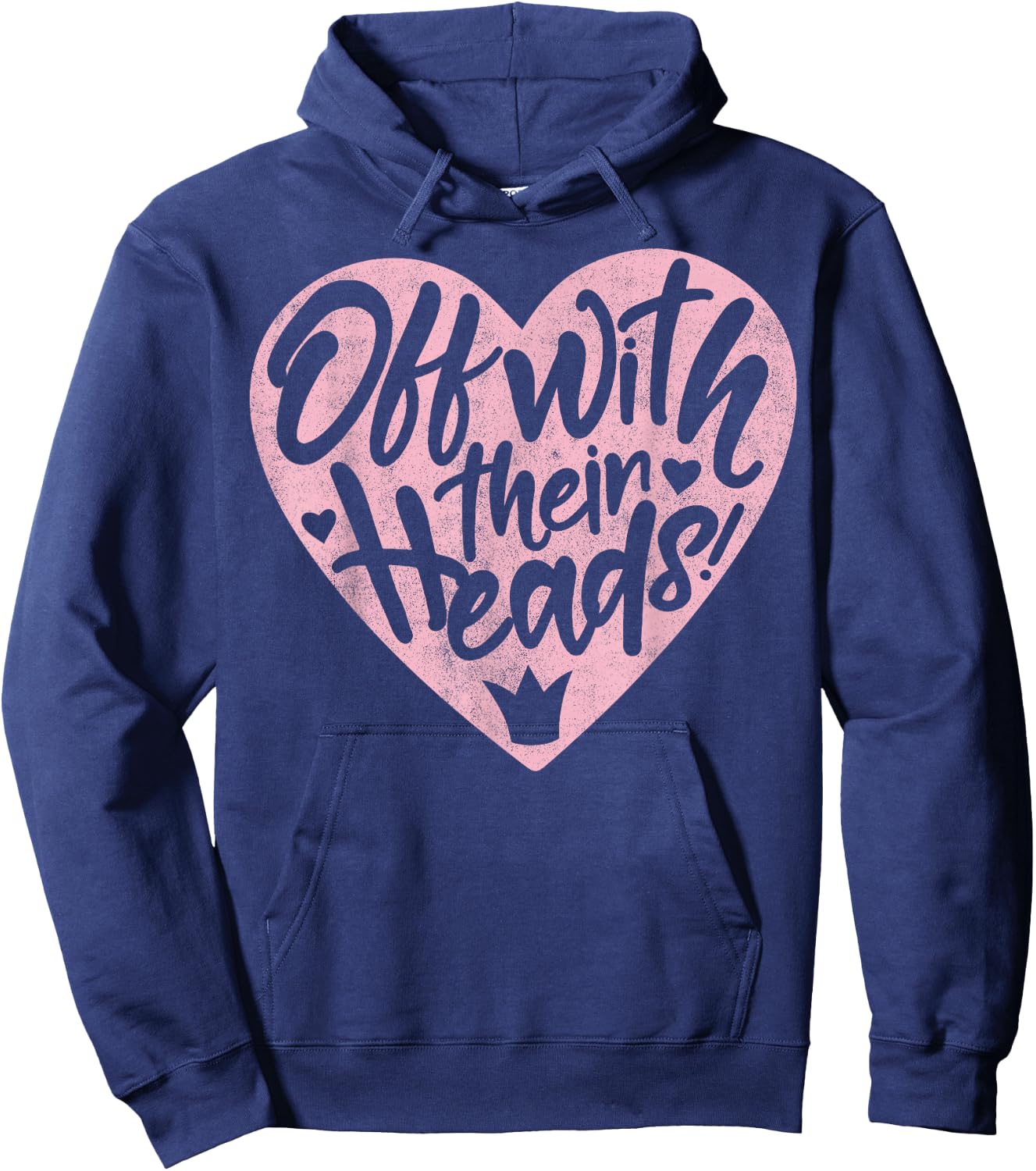 Disney Villains Valentine's Day Off with Their Heads Vintage Hoodie - Hoodie | Navy