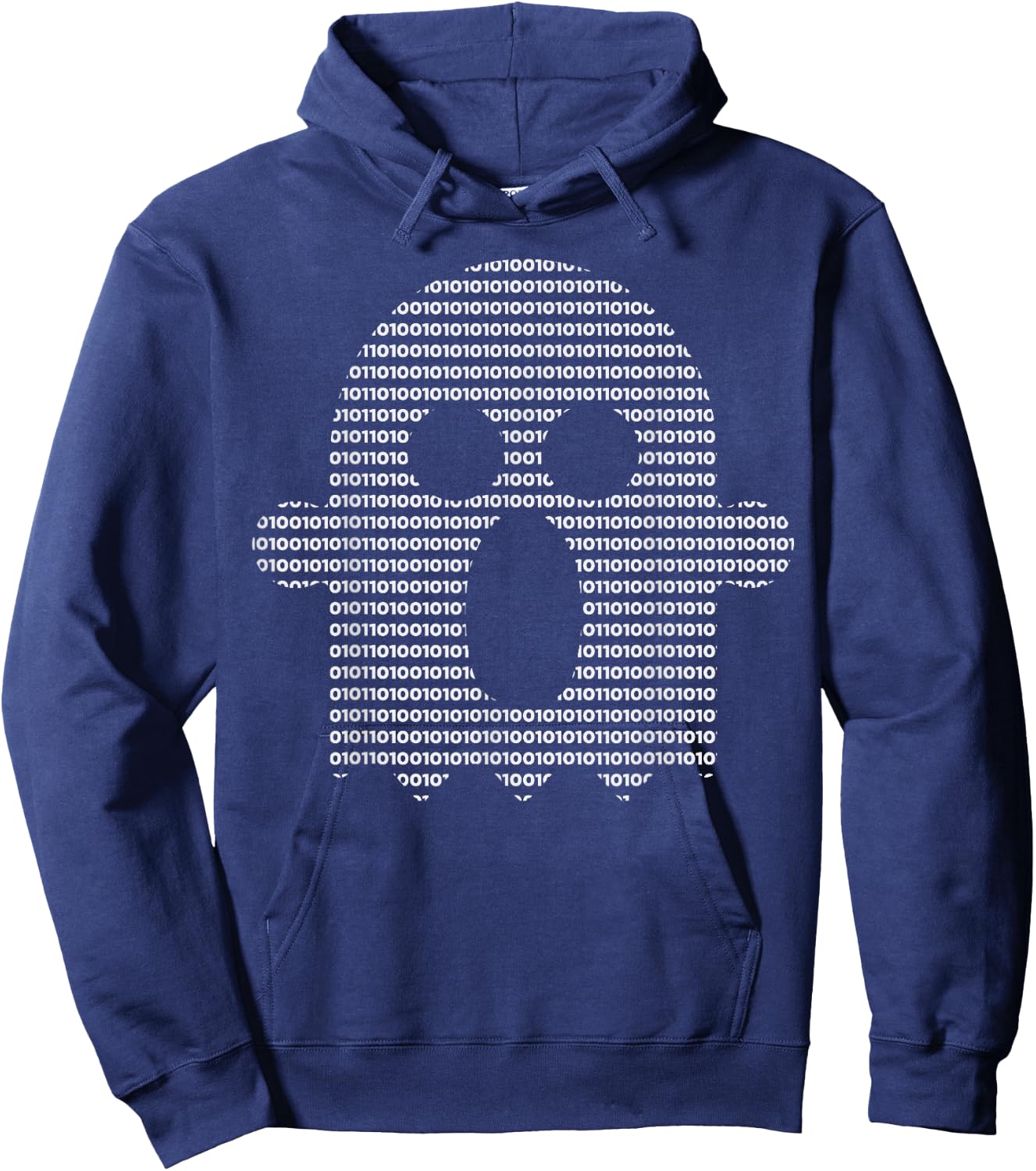 Binary Code Ghost Programmer Coder Funny Halloween Costume Hoodie - Hoodie | Navy