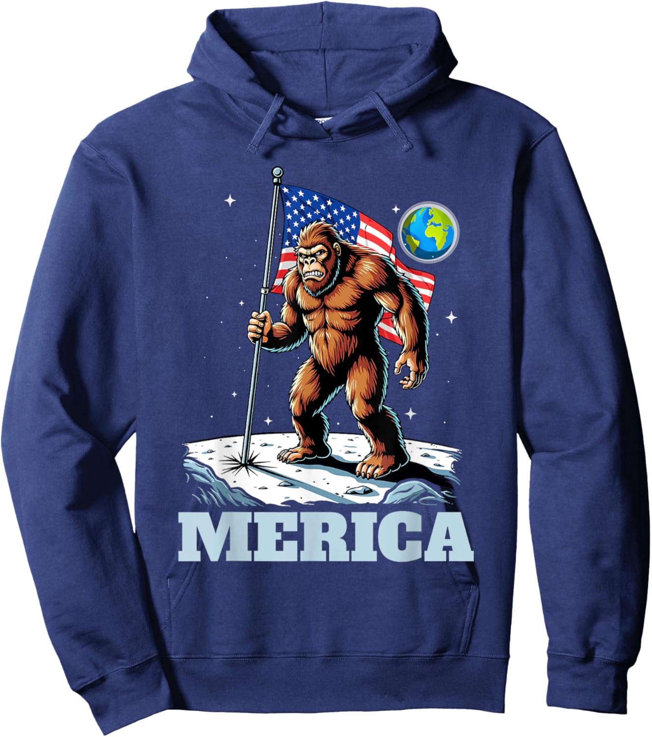 Merica - USA American Flag 4th Of July Fourth Hoodie - Hoodie | Navy