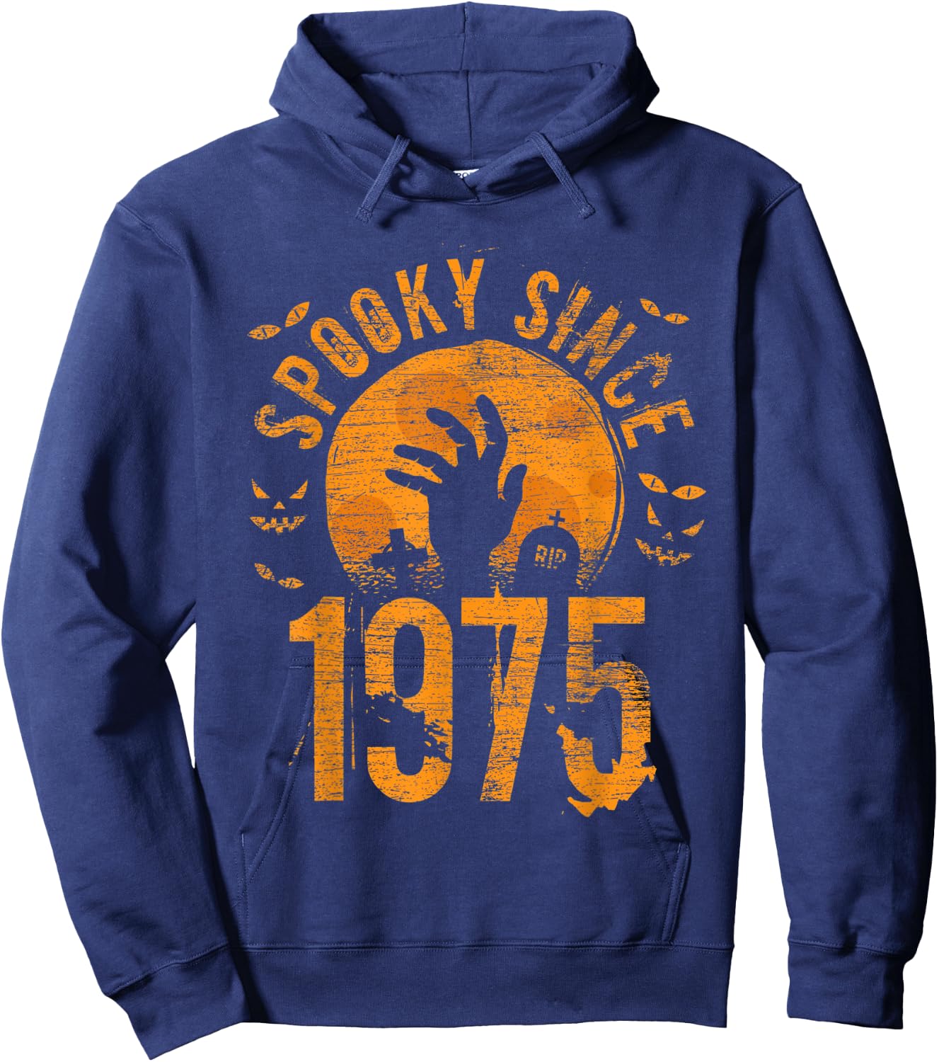 Spooky Since 1975 Halloween Bday Gifts 48th birthday Hoodie - Hoodie | Navy