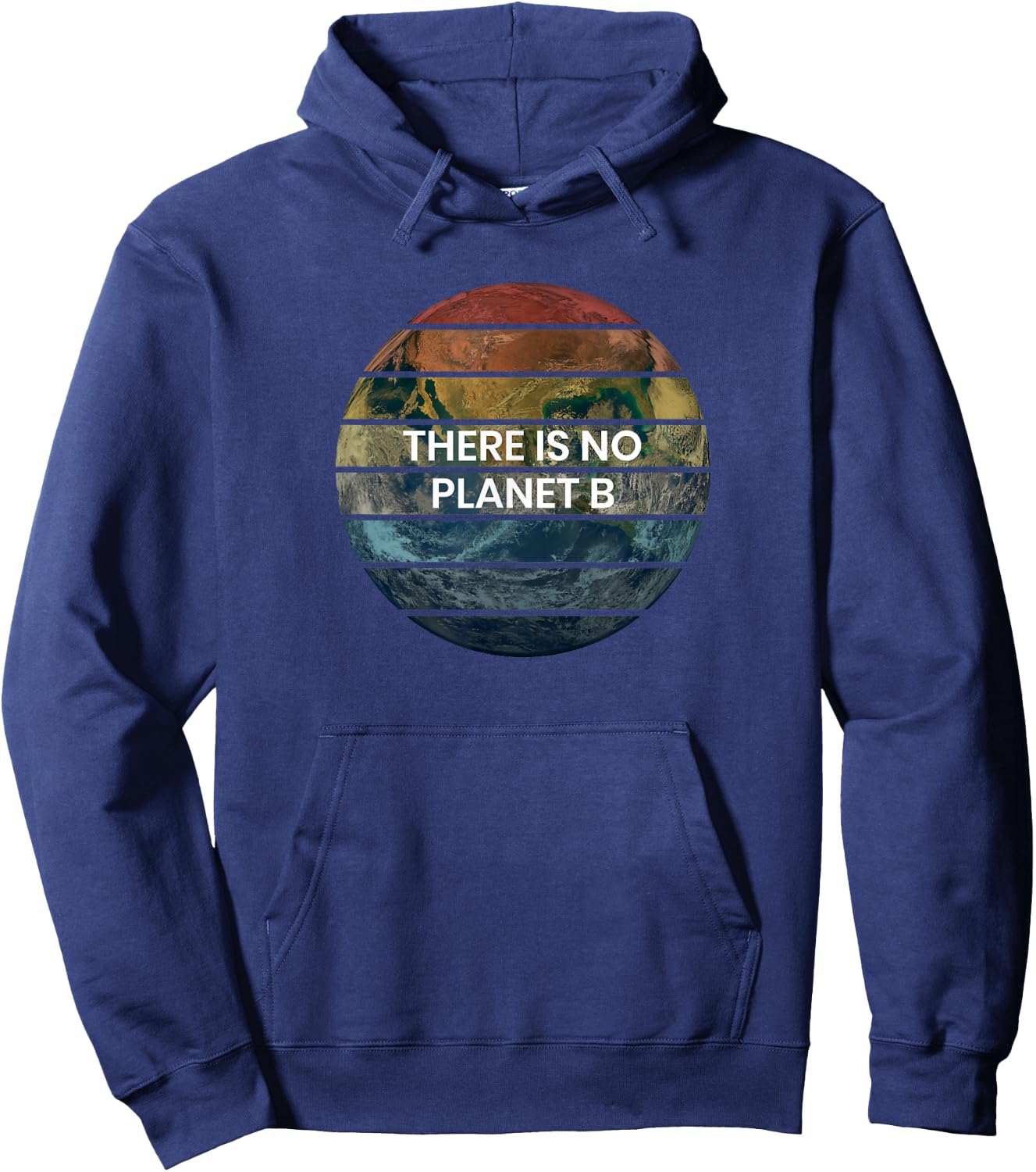 Retro There Is NO Planet B - Save Earth Hoodie - Hoodie | Navy