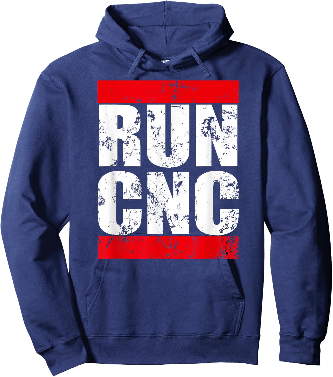 Run CNC Funny G-Code Programmer for Machinists and Engineers Hoodie - Hoodie | Navy