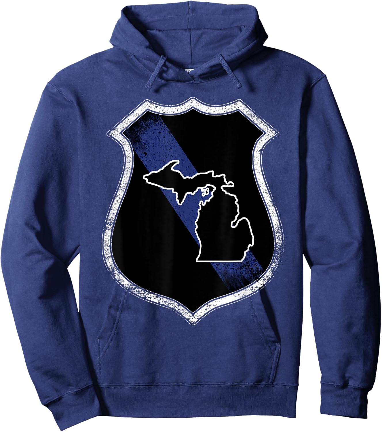 Michigan State Police MI State Police Shirt Hoodie - Hoodie | Navy