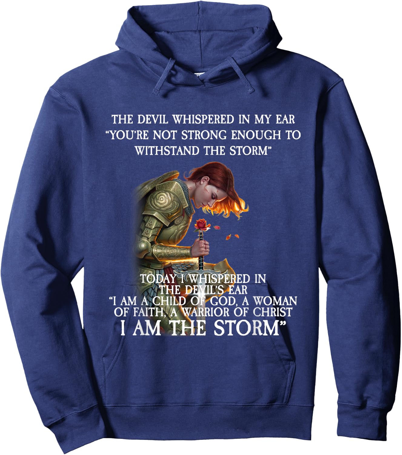 You are not strong enough to withstand THE STORM Hoodie - Hoodie | Navy