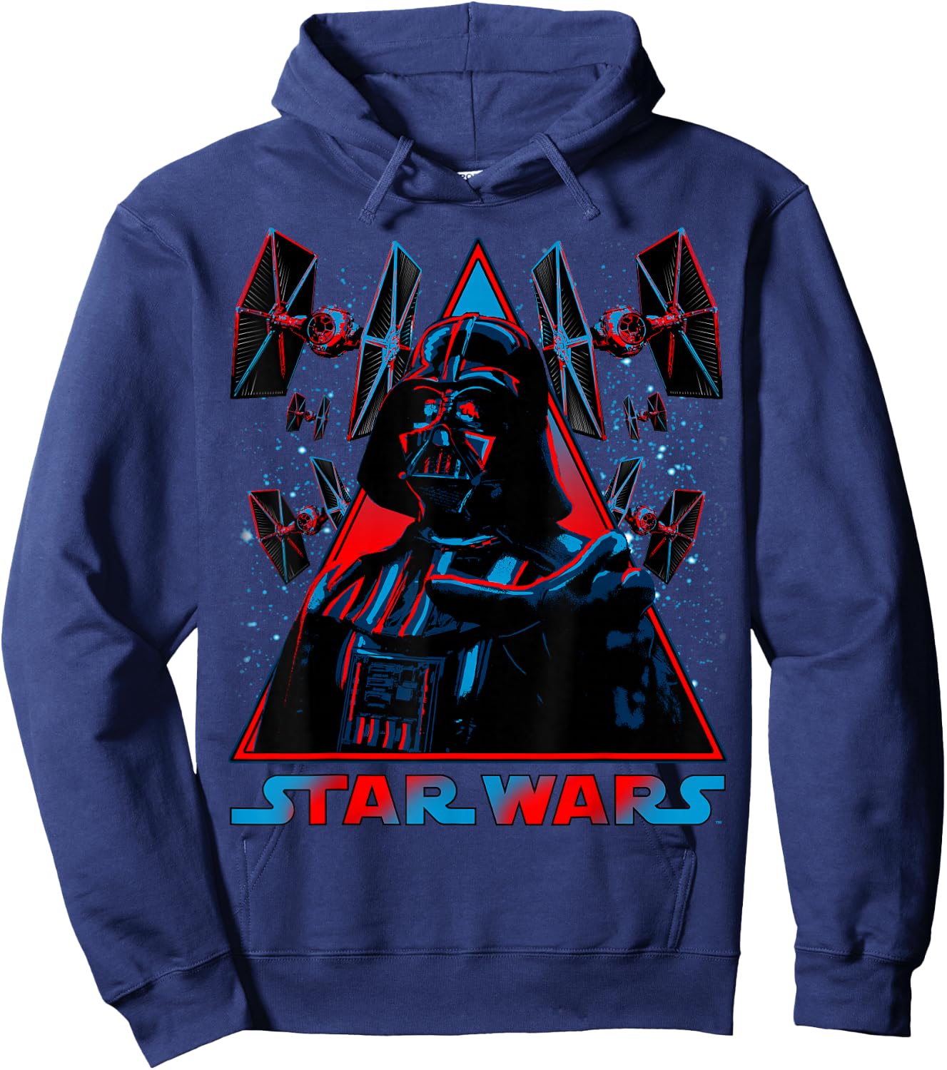 Star Wars Darth Vader Triangle Choke Badge Graphic Hoodie - Hoodie | Navy