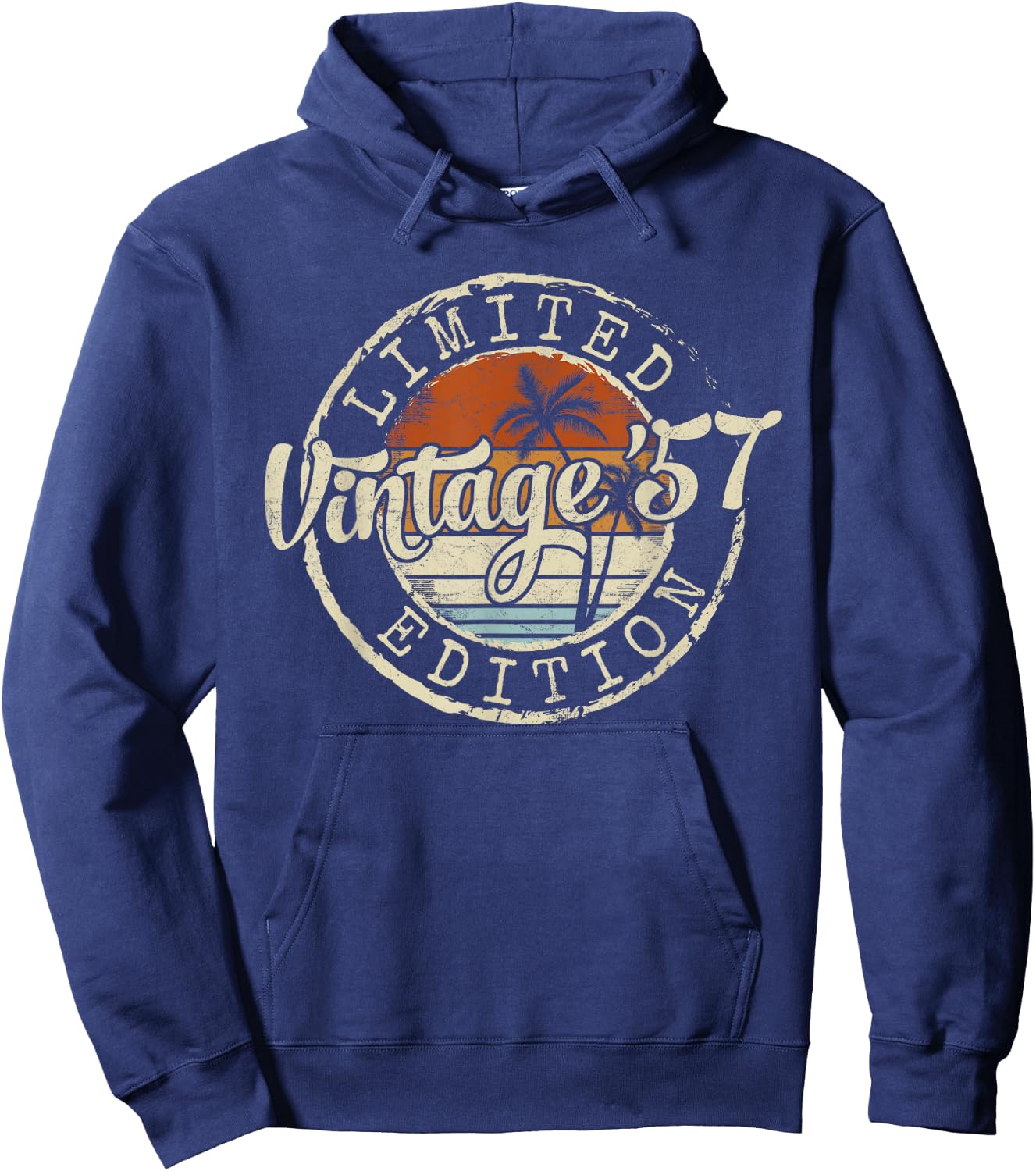 Vintage 1957 68th Birthday Gifts Women 68 Year Old Hoodie - Hoodie | Navy