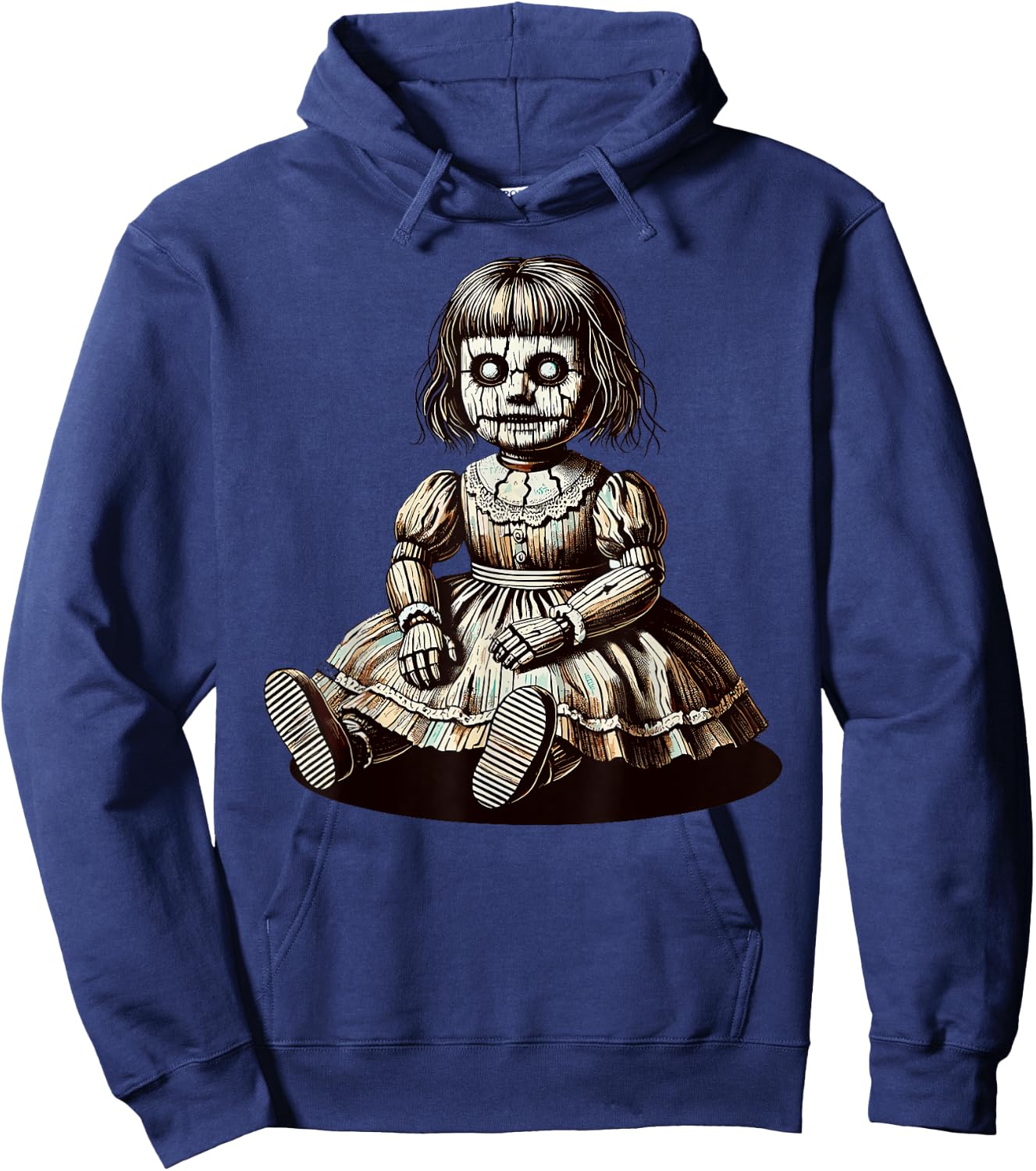 Horror Creepy Doll Hoodie - Hoodie | Navy
