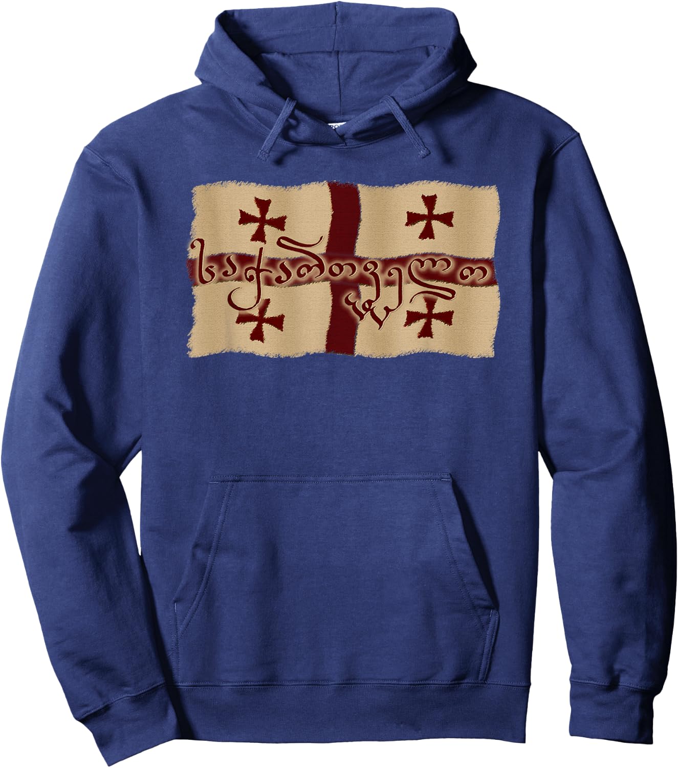 Republic of Georgia flag, Sakartvelo Hoodie - Hoodie | Navy