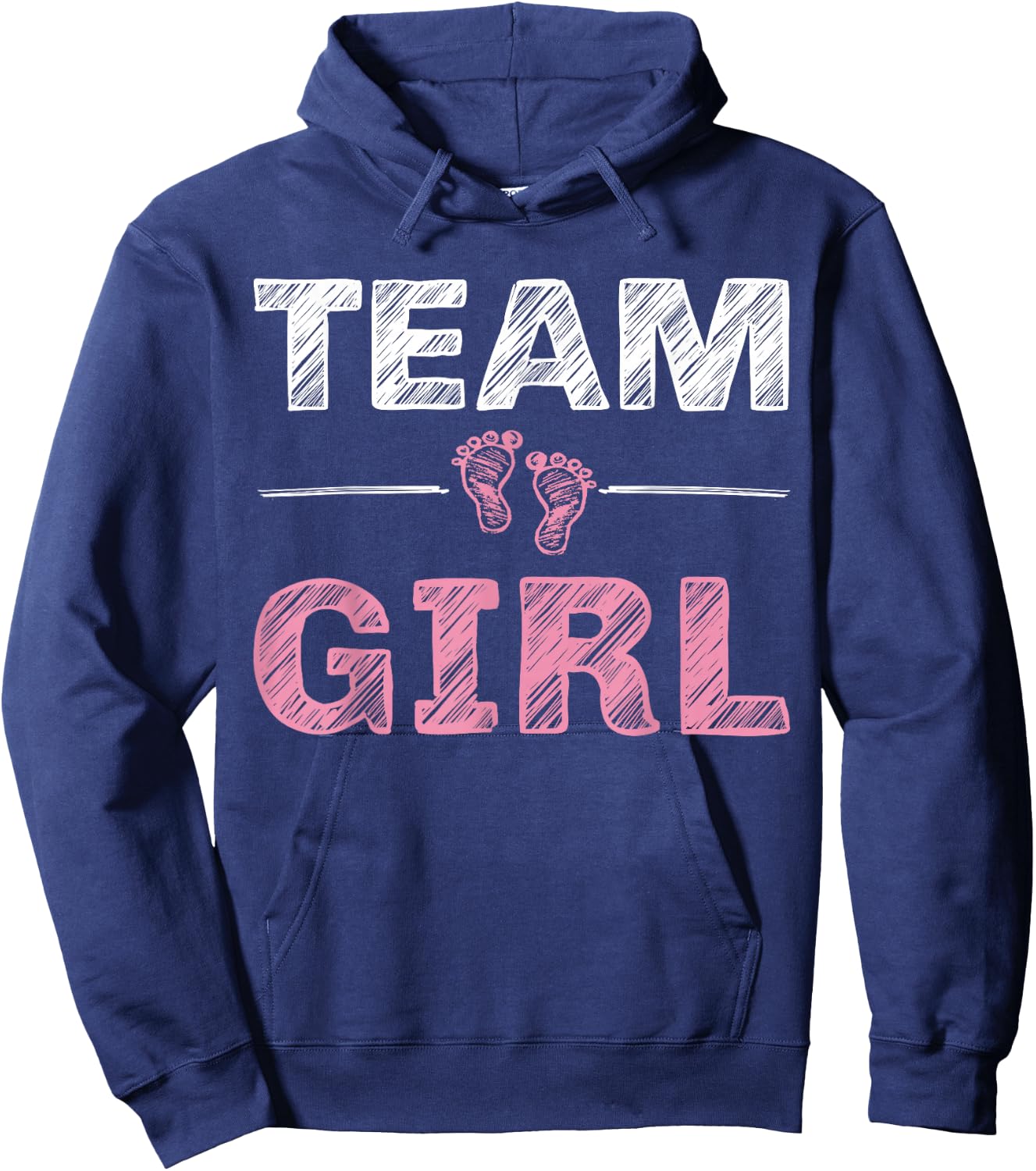 Team Girl Gender Reveal Party Gifts Soon To Be Baby Shower Hoodie - Hoodie | Navy