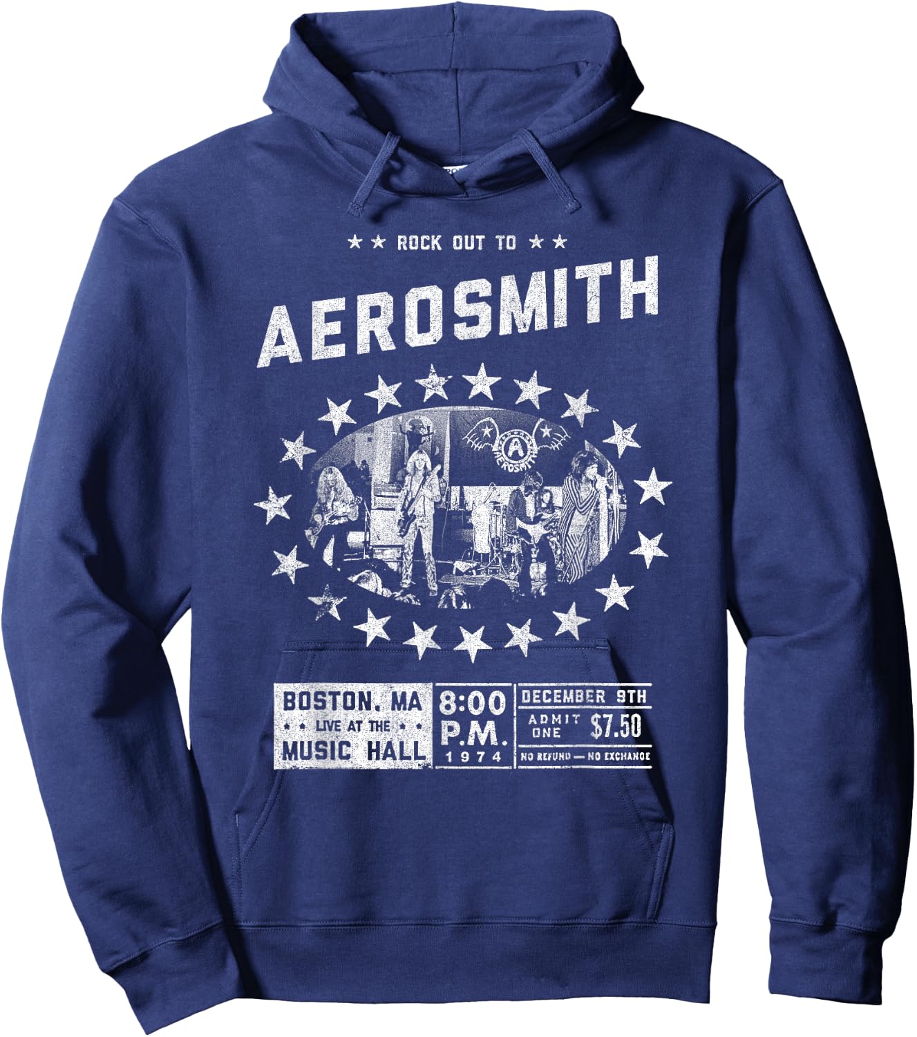 Aerosmith - Live at the Music Hall Hoodie - Hoodie | Navy