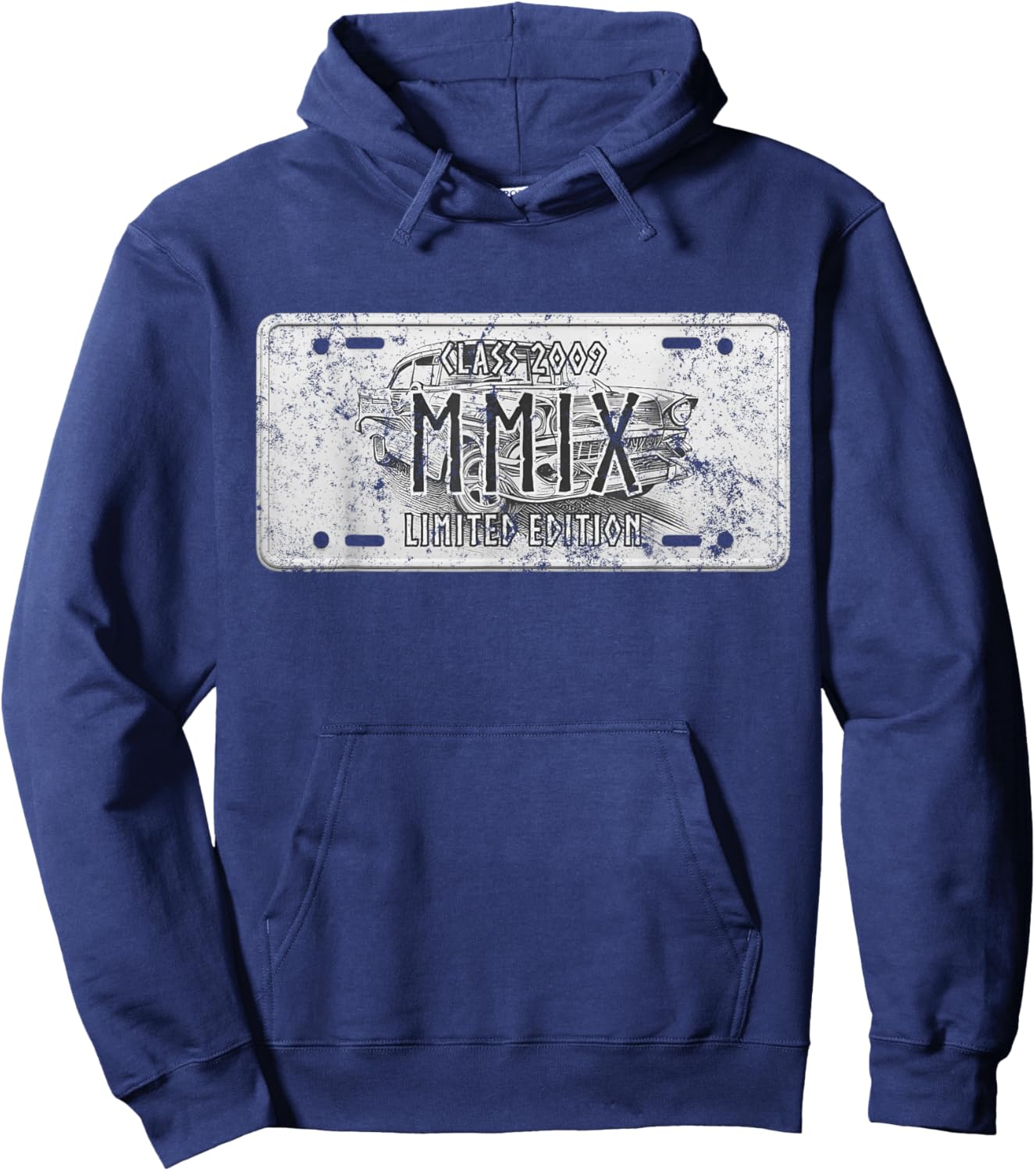 2009 Class retrò 17th Birthday Vintage 2009 Funny 17 Years Hoodie - Hoodie | Navy