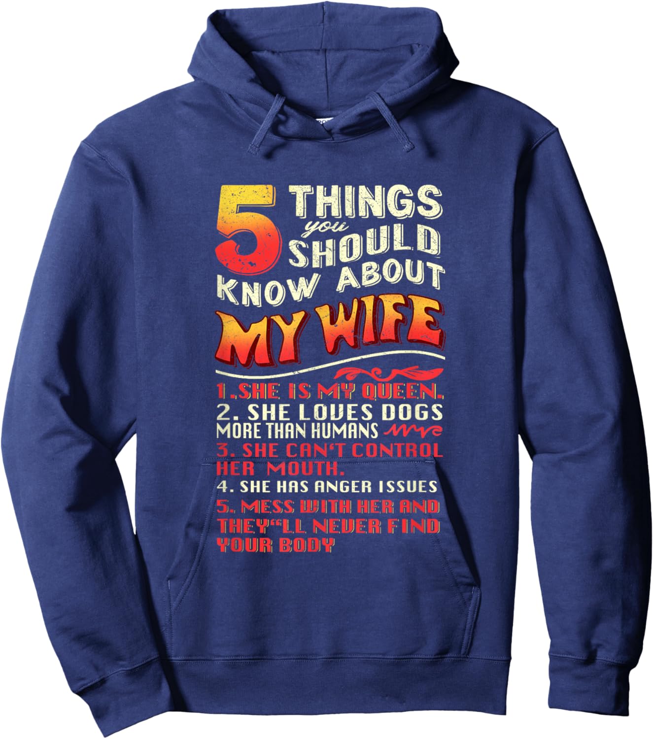 Husband Hoodie - Hoodie | Navy
