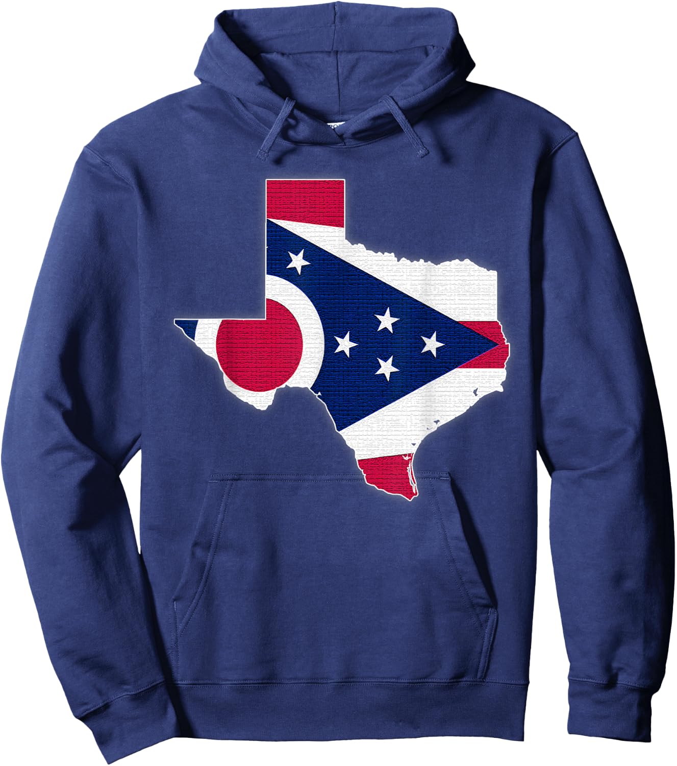 TEXAS STATE MAP OHIO OH Flag Roots Men Women Gift Hoodie - Hoodie | Navy