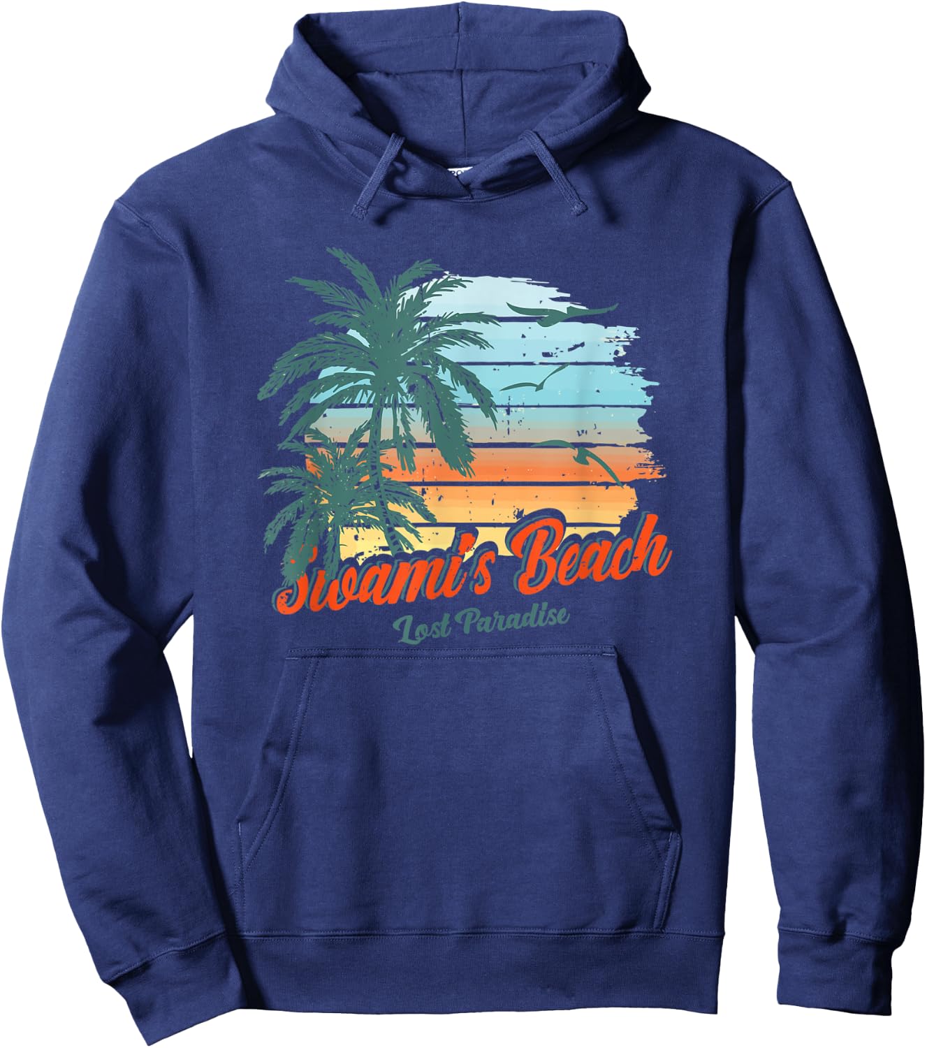 Swami's Beach Encinitas California Shirt Lost Paradise Hoodie - Hoodie | Navy