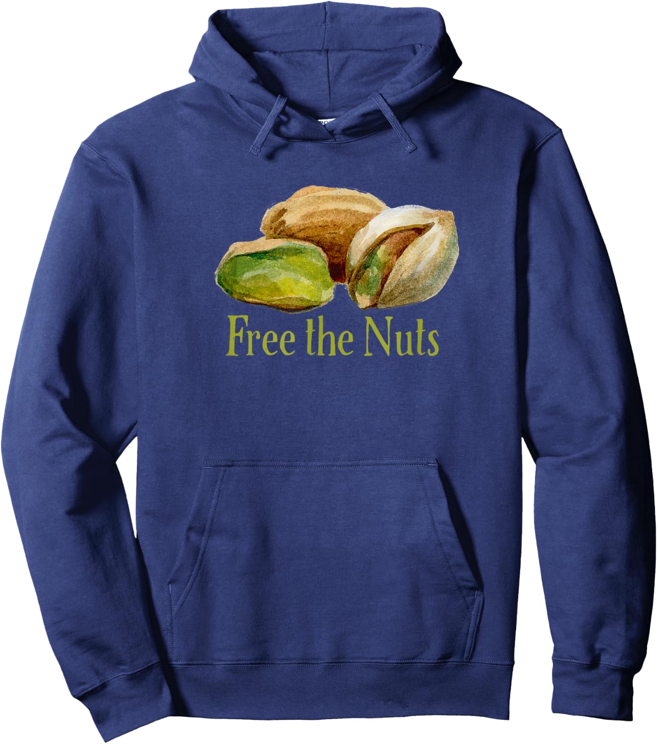 Free the Nuts Funny Pistachio Lovers Hoodie - Hoodie | Navy