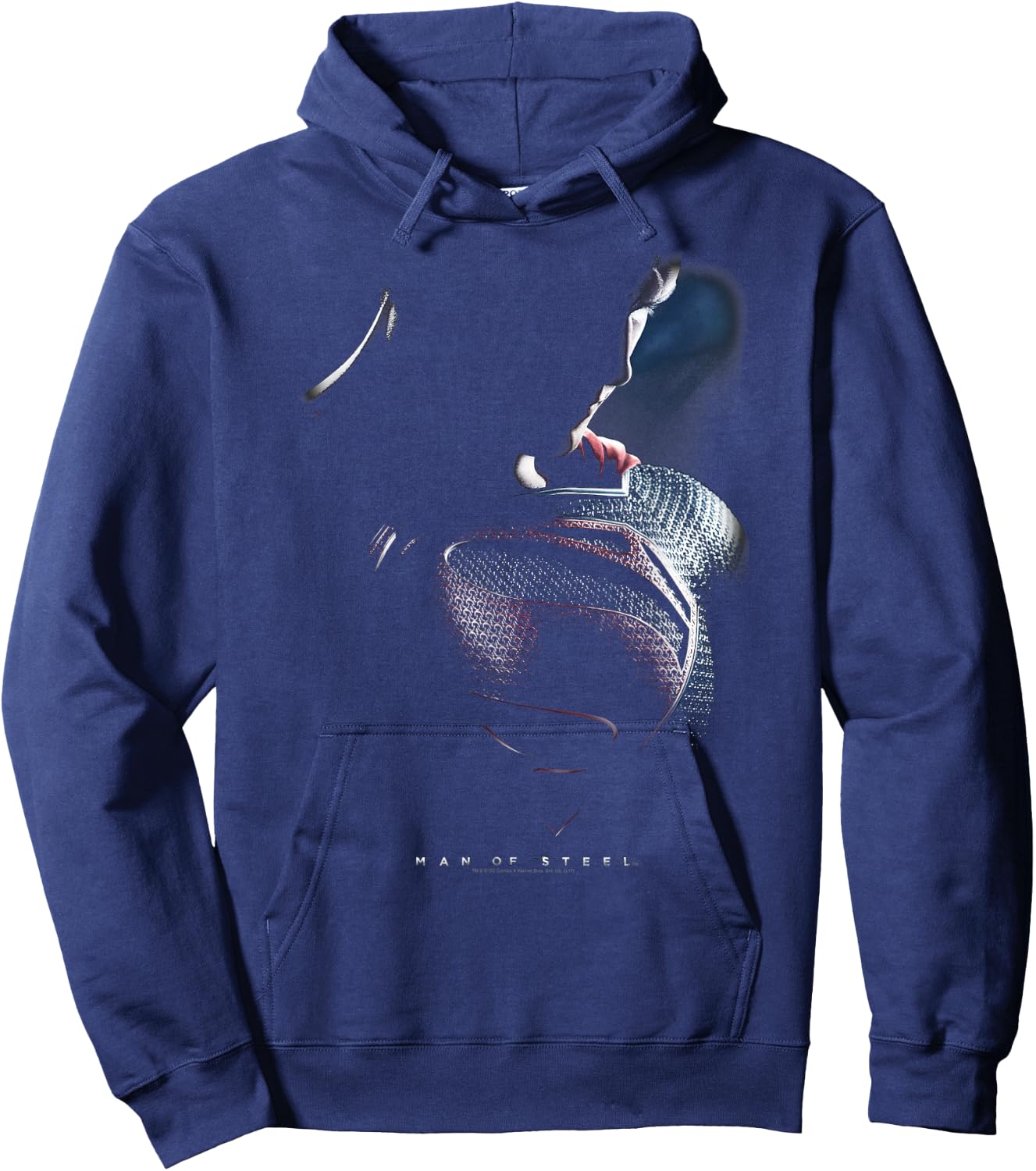 Superman Man of Steel Movie Poster Hoodie - Hoodie | Navy