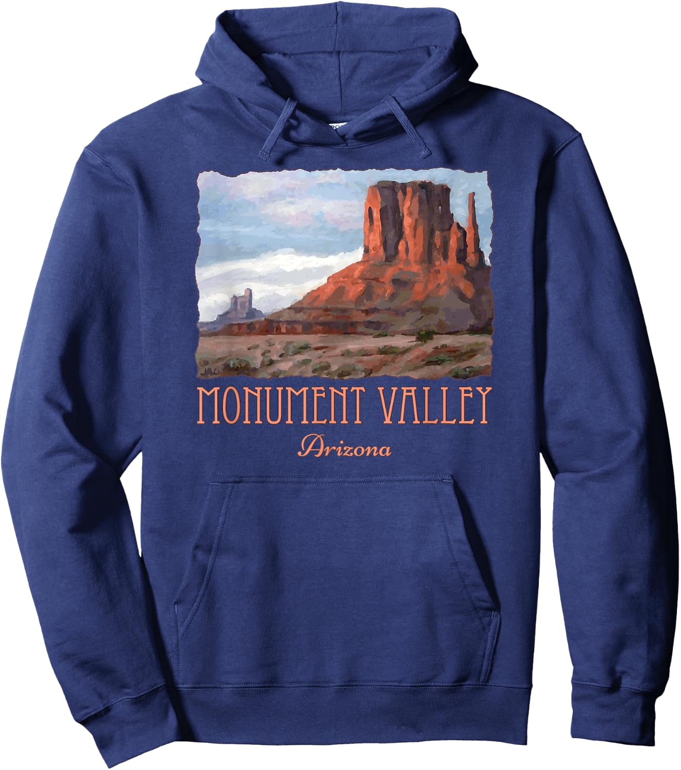 Monument Valley Arizona Beautiful Scenery Souvenir Hoodie - Hoodie | Navy