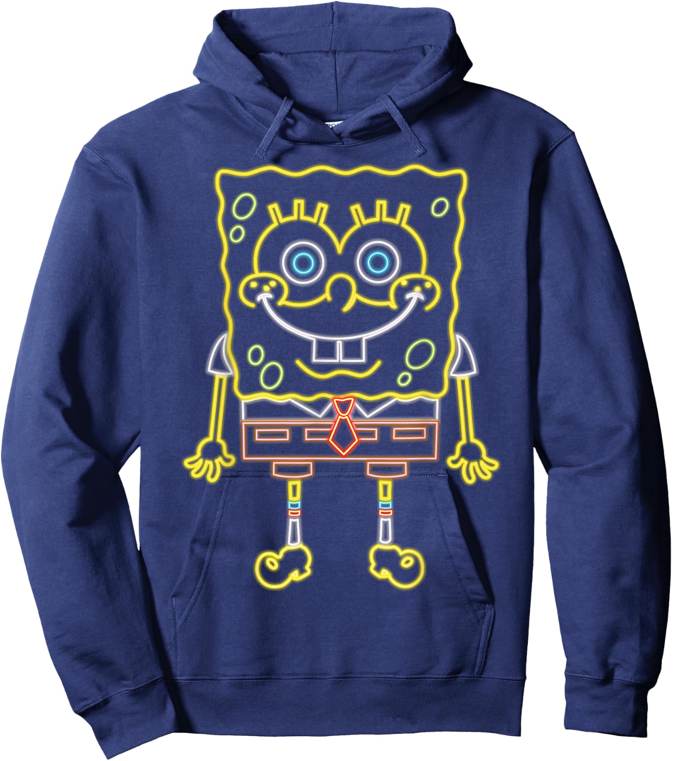 Neon Spongebob Squarepants Hoodie - Hoodie | Navy