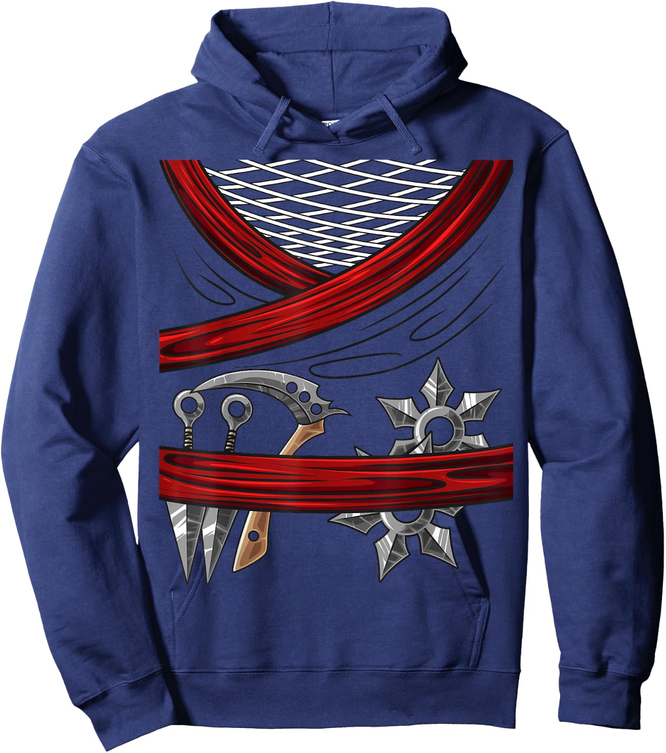 Cool Ninja Uniform | Funny Lazy DIY Halloween Costume Gift Hoodie - Hoodie | Navy