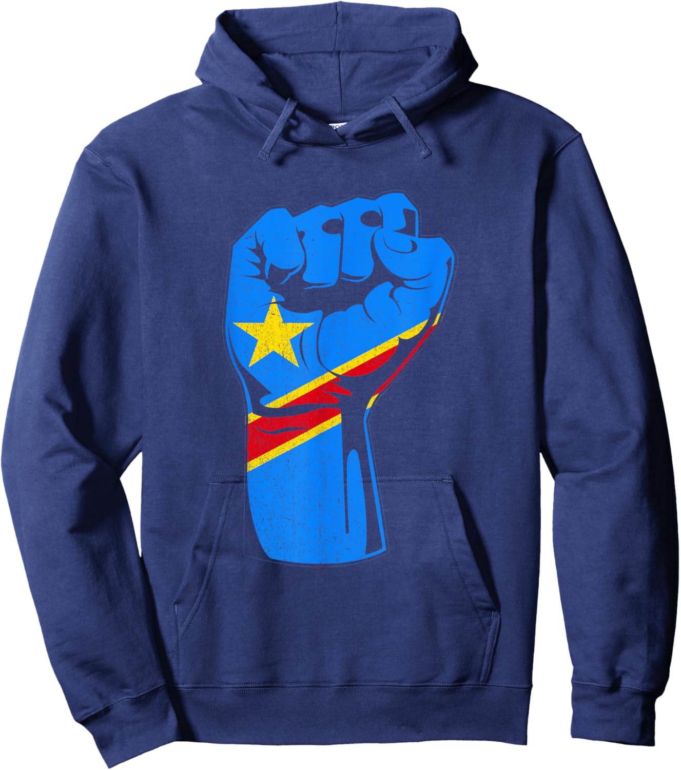 Democratic Republic Of Congo DRC Handfist Congolese Pride Hoodie - Hoodie | Navy