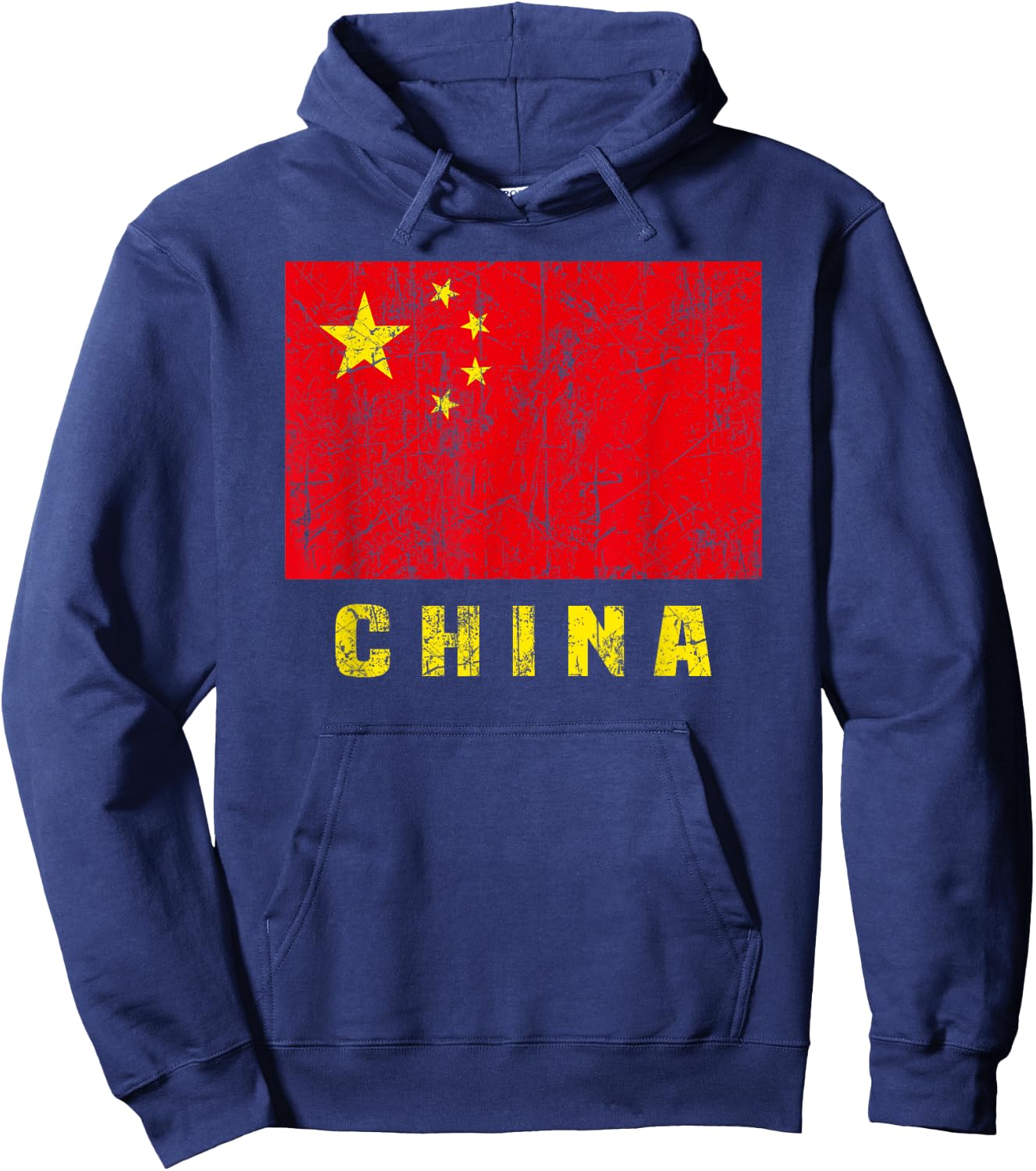 China Flag Chinese National Symbol Patriotic Men Women Hoodie - Hoodie | Navy